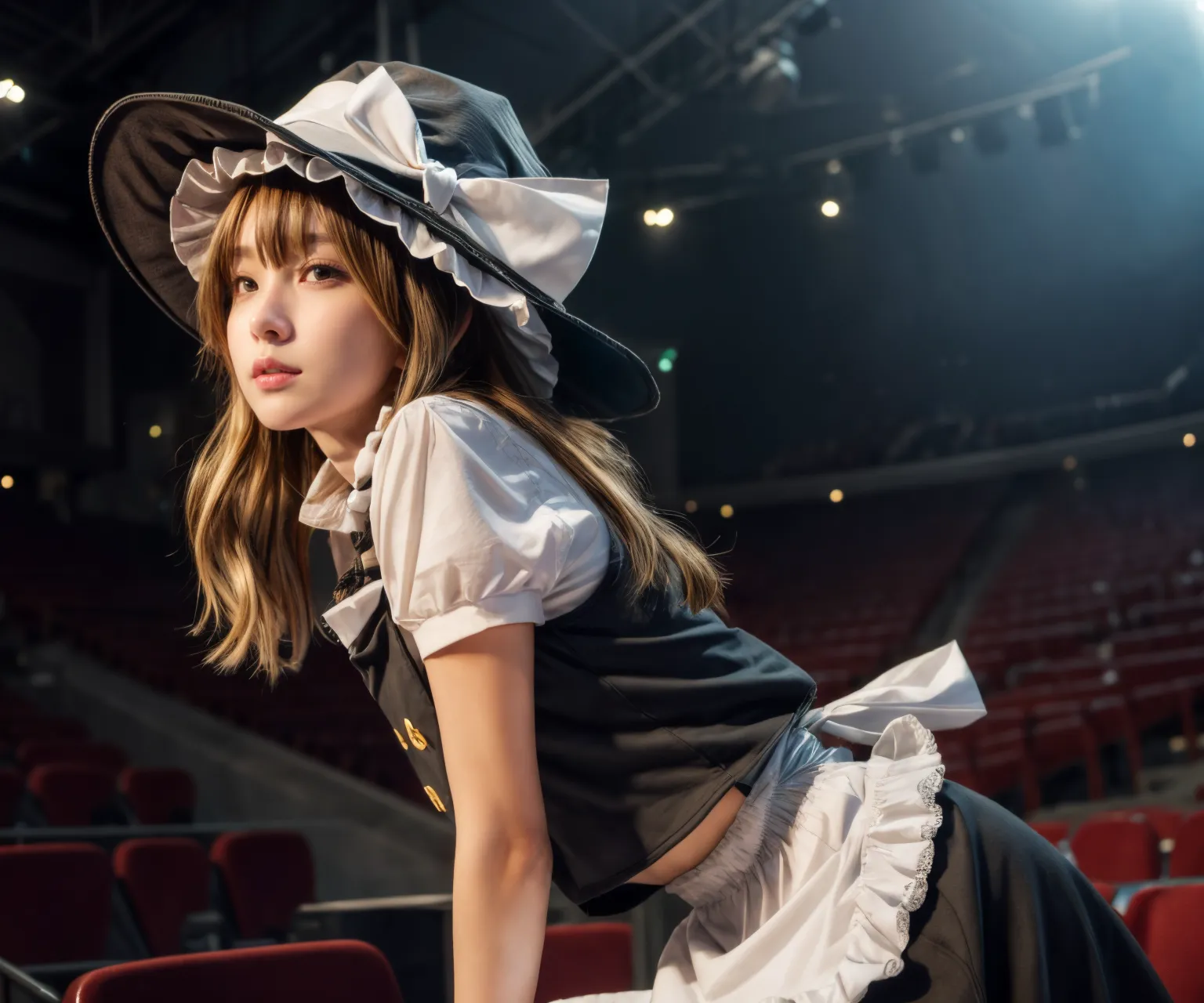 可愛い美少女たちが魔理沙ちゃんのコスプレをしてくれたAIエロ画像240枚まとめ！(3ページ目)の7枚目の画像です。