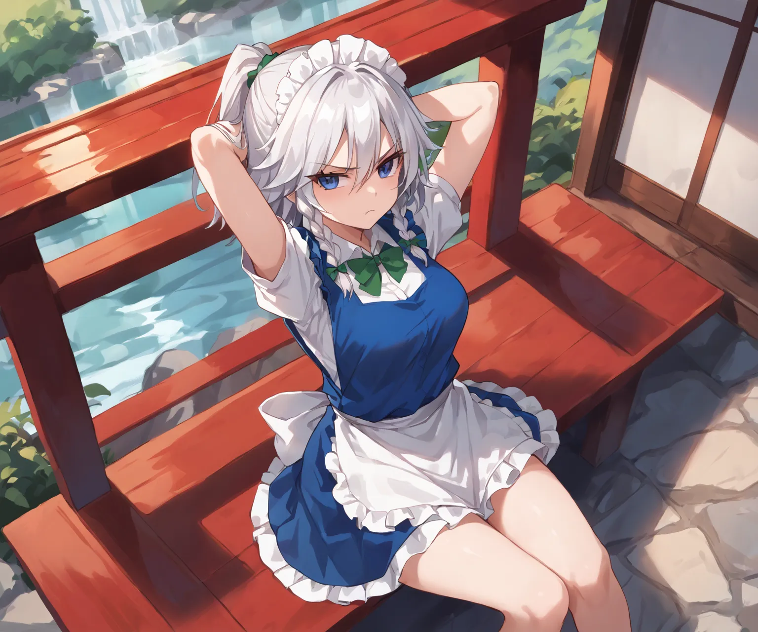 紅魔館のメイドさん十六夜咲夜ちゃんAIイラストエロ画像360枚まとめ！(6ページ目)の4枚目の画像です。