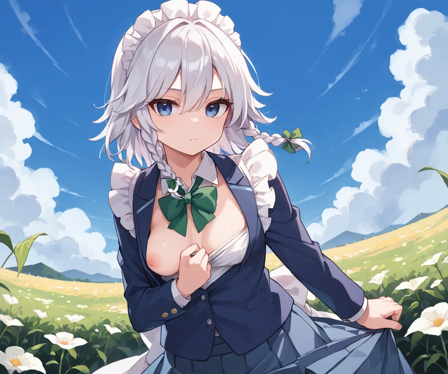 紅魔館のメイドさん十六夜咲夜ちゃんAIイラストエロ画像360枚まとめ！(6ページ目)の20枚目の画像です。