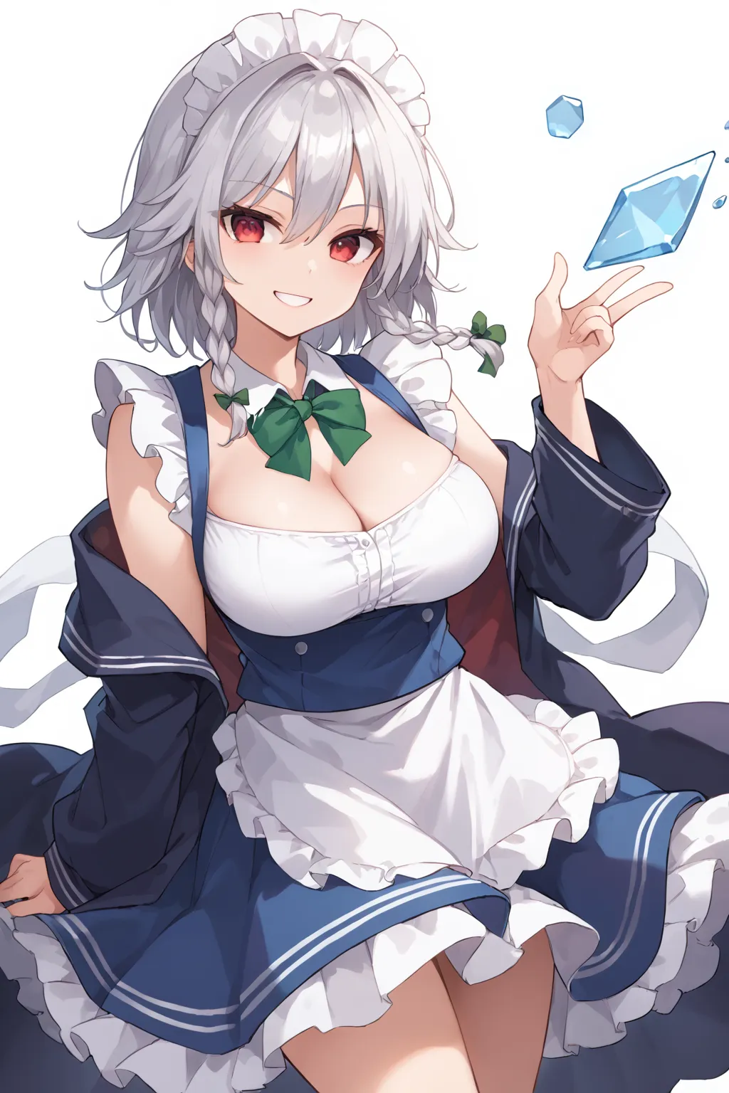 紅魔館のメイドさん十六夜咲夜ちゃんAIイラストエロ画像360枚まとめ！(6ページ目)の30枚目の画像です。