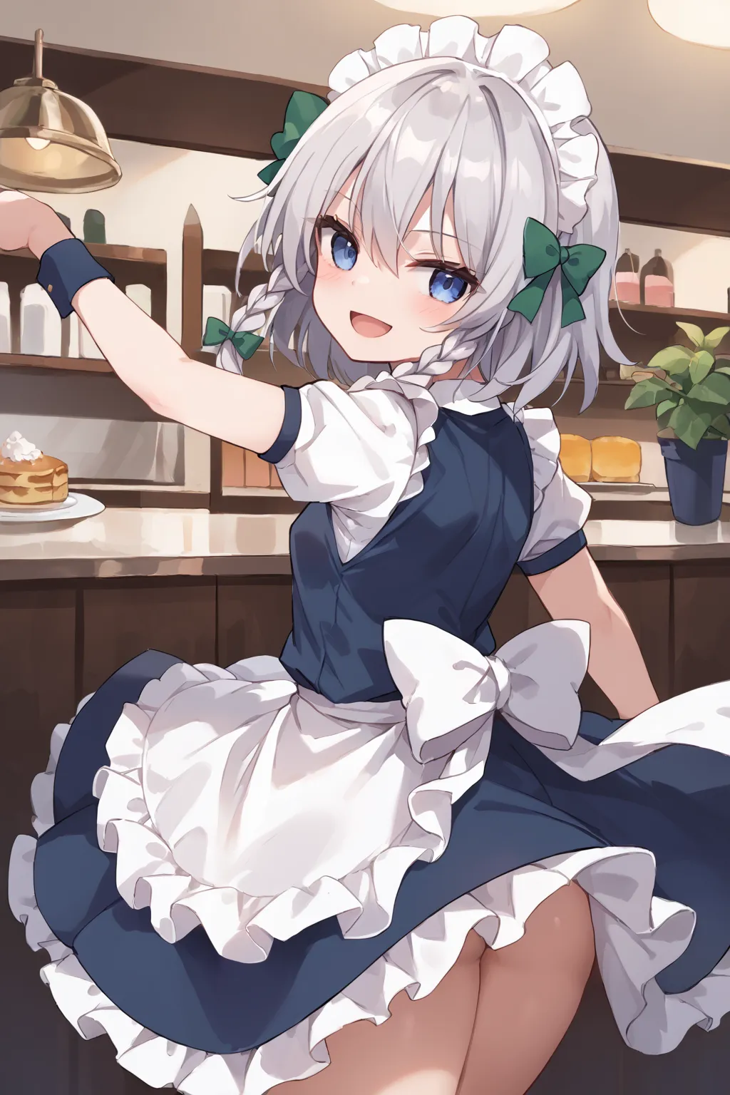 紅魔館のメイドさん十六夜咲夜ちゃんAIイラストエロ画像360枚まとめ！の26枚目の画像です。