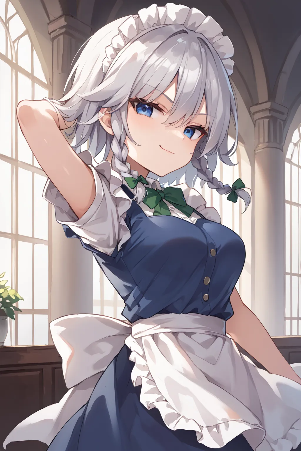 紅魔館のメイドさん十六夜咲夜ちゃんAIイラストエロ画像360枚まとめ！(8ページ目)の9枚目の画像です。
