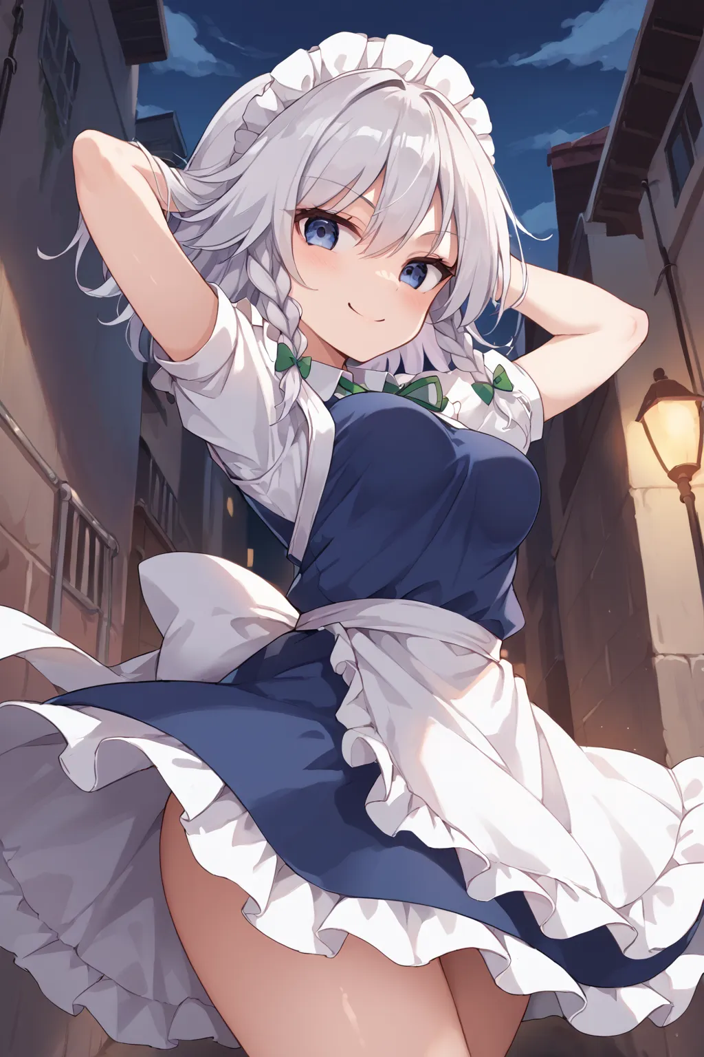 紅魔館のメイドさん十六夜咲夜ちゃんAIイラストエロ画像360枚まとめ！(8ページ目)の24枚目の画像です。