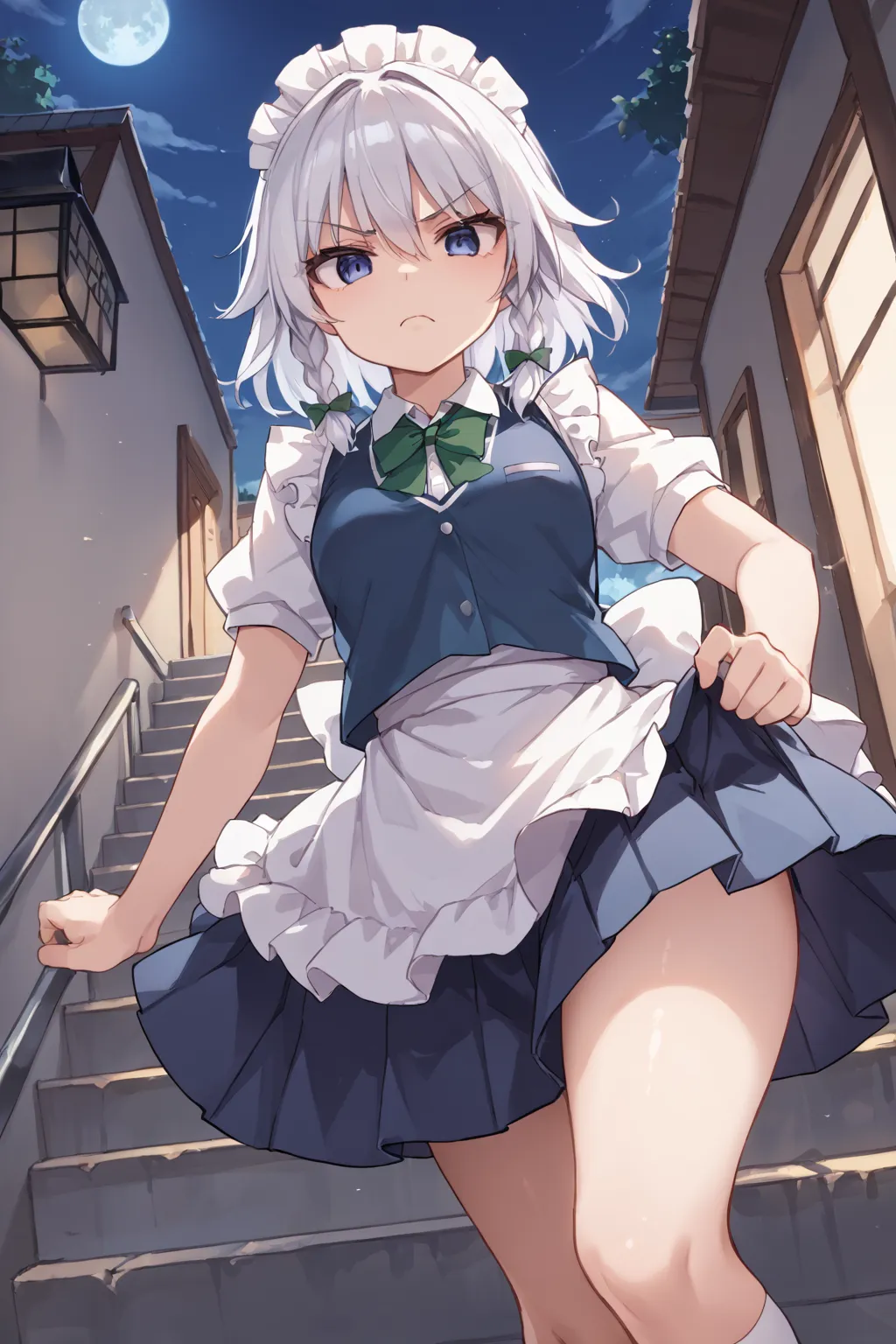 紅魔館のメイドさん十六夜咲夜ちゃんAIイラストエロ画像360枚まとめ！(8ページ目)の26枚目の画像です。