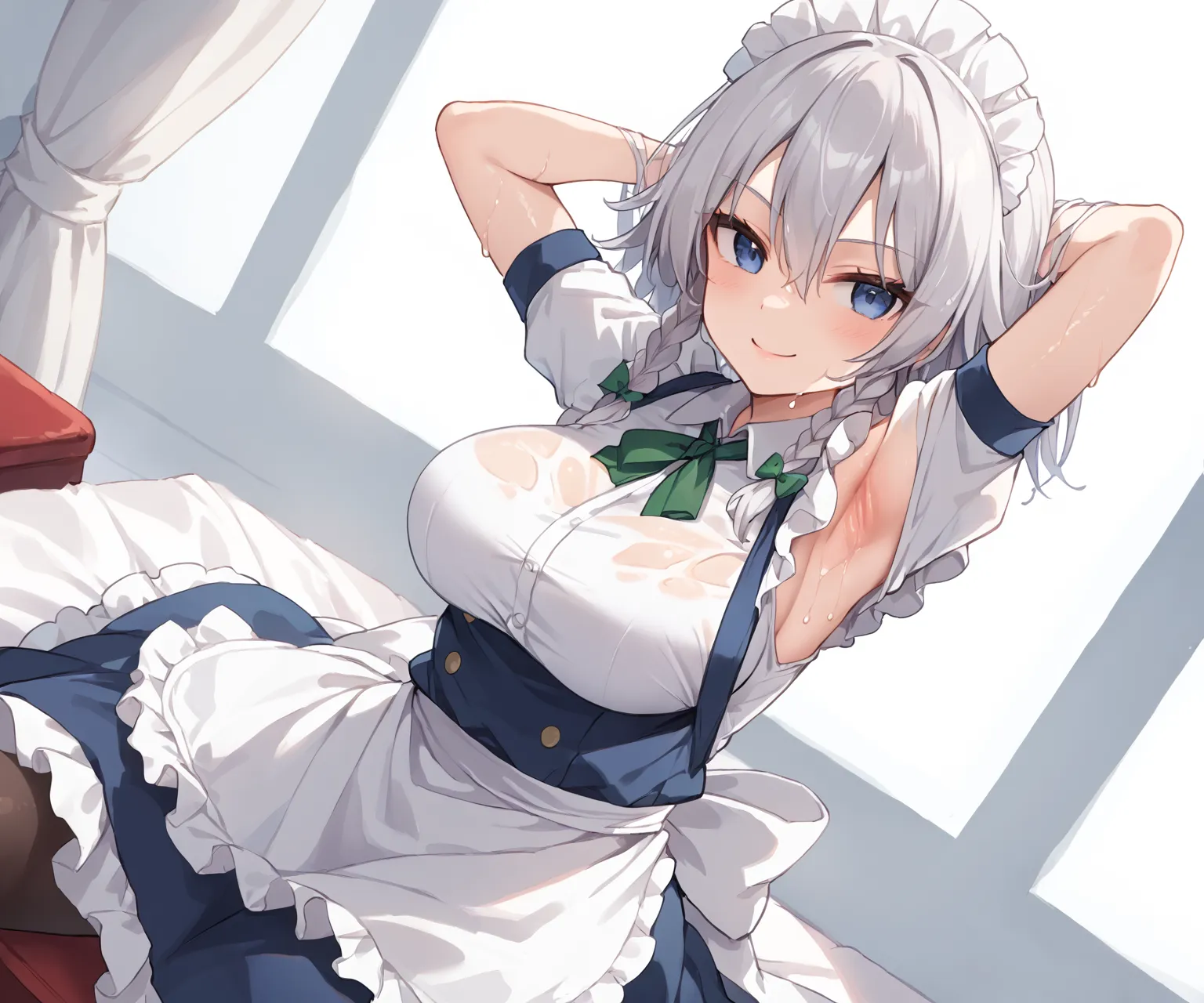 紅魔館のメイドさん十六夜咲夜ちゃんAIイラストエロ画像360枚まとめ！(8ページ目)の28枚目の画像です。