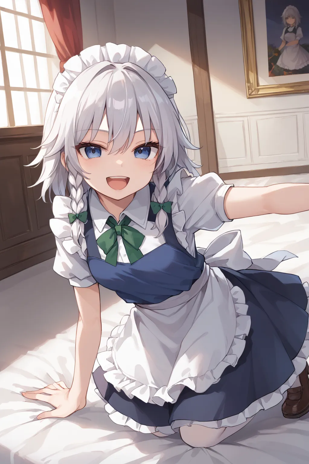 紅魔館のメイドさん十六夜咲夜ちゃんAIイラストエロ画像360枚まとめ！(8ページ目)の35枚目の画像です。