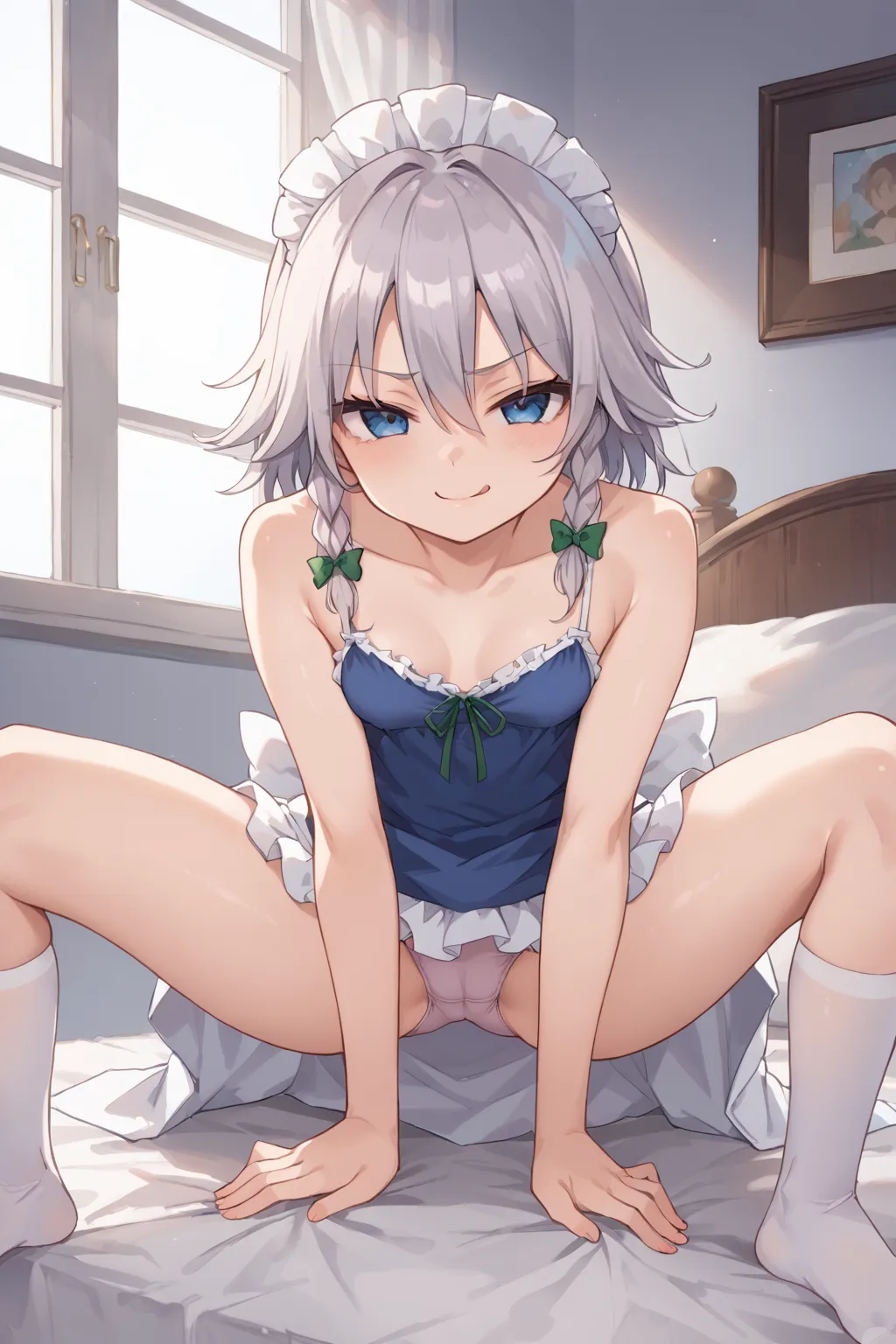 紅魔館のメイドさん十六夜咲夜ちゃんAIイラストエロ画像360枚まとめ！(8ページ目)の40枚目の画像です。