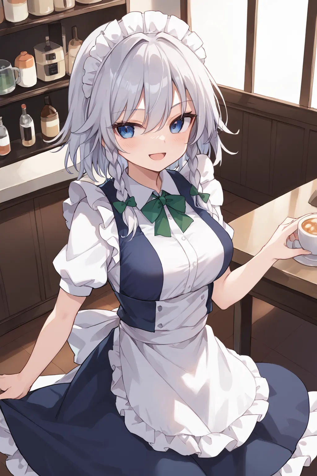 紅魔館のメイドさん十六夜咲夜ちゃんAIイラストエロ画像360枚まとめ！(9ページ目)の28枚目の画像です。