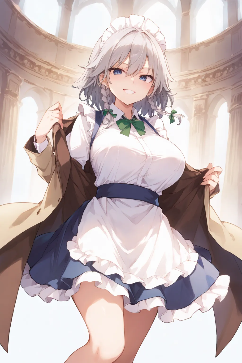 紅魔館のメイドさん十六夜咲夜ちゃんAIイラストエロ画像360枚まとめ！(9ページ目)の33枚目の画像です。