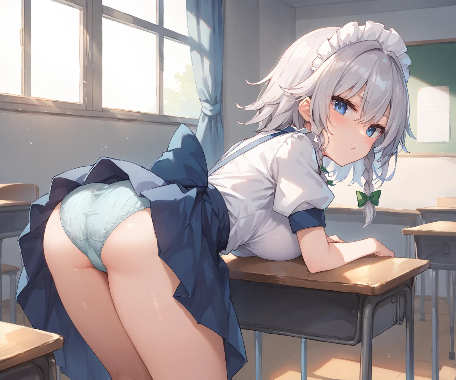 紅魔館のメイドさん十六夜咲夜ちゃんAIイラストエロ画像360枚まとめ！(2ページ目)の5枚目の画像です。