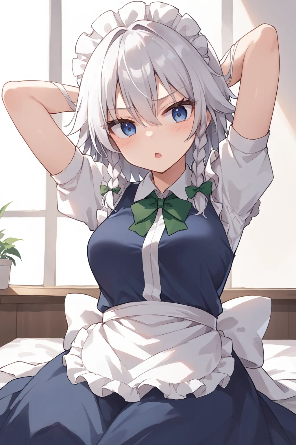 紅魔館のメイドさん十六夜咲夜ちゃんAIイラストエロ画像360枚まとめ！(2ページ目)の18枚目の画像です。