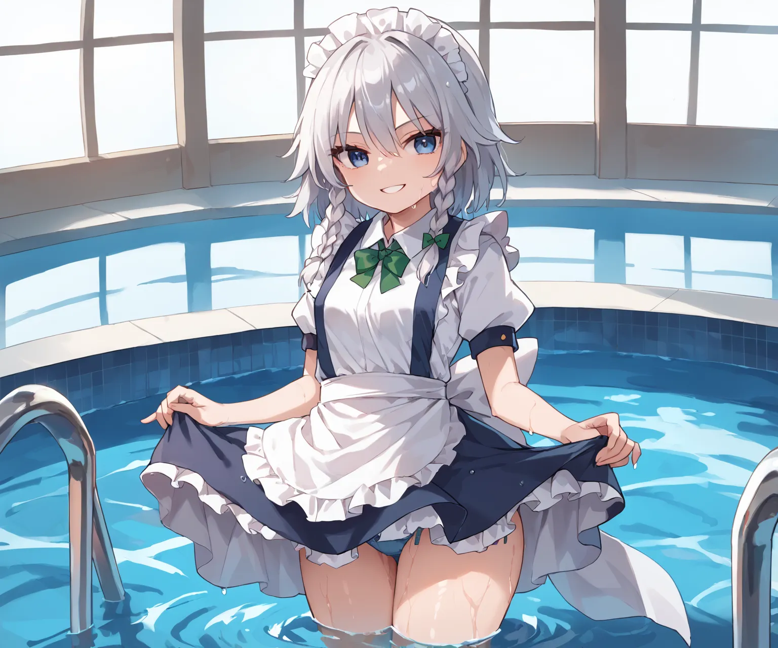 紅魔館のメイドさん十六夜咲夜ちゃんAIイラストエロ画像360枚まとめ！(9ページ目)の40枚目の画像です。