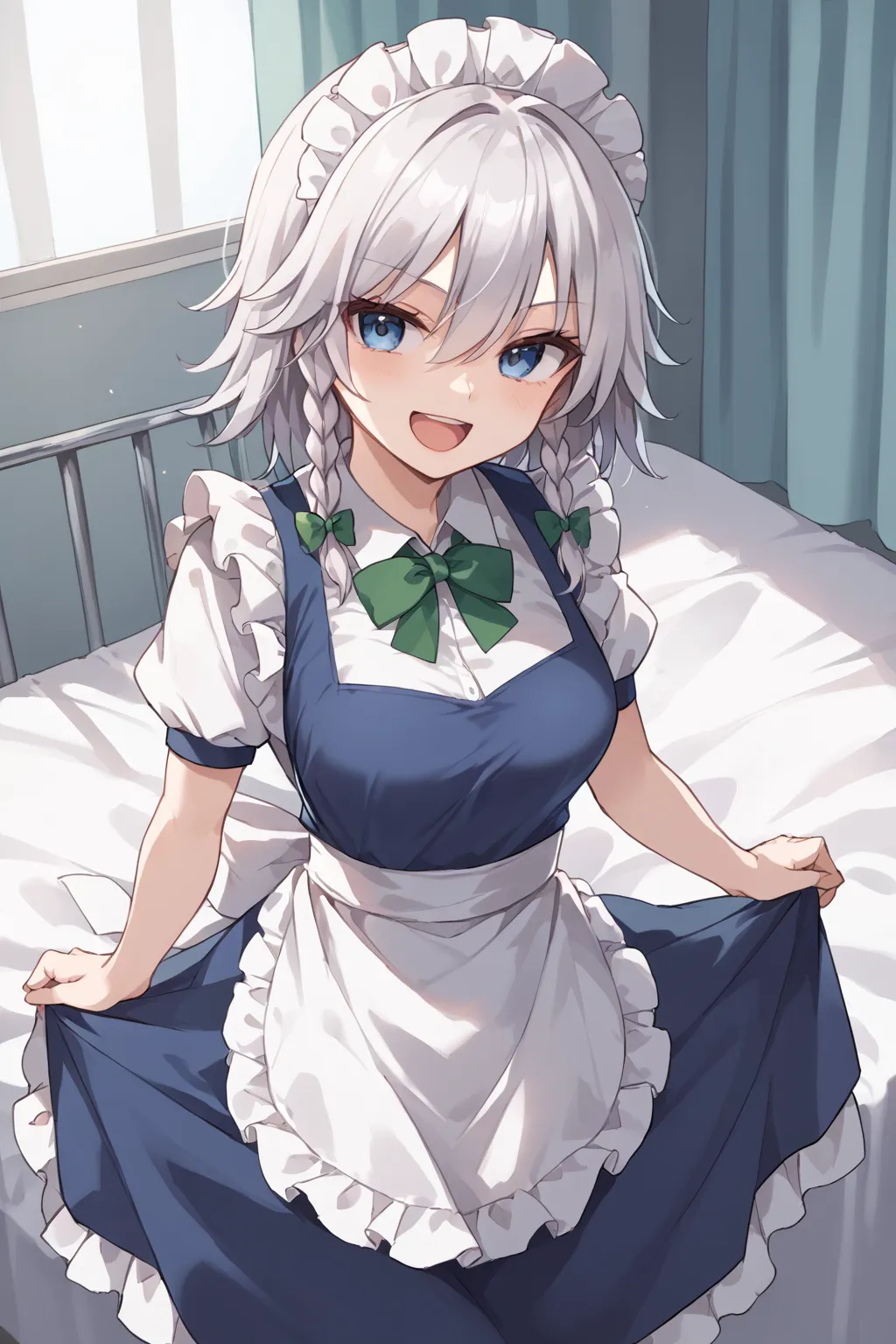 紅魔館のメイドさん十六夜咲夜ちゃんAIイラストエロ画像360枚まとめ！の9枚目の画像です。
