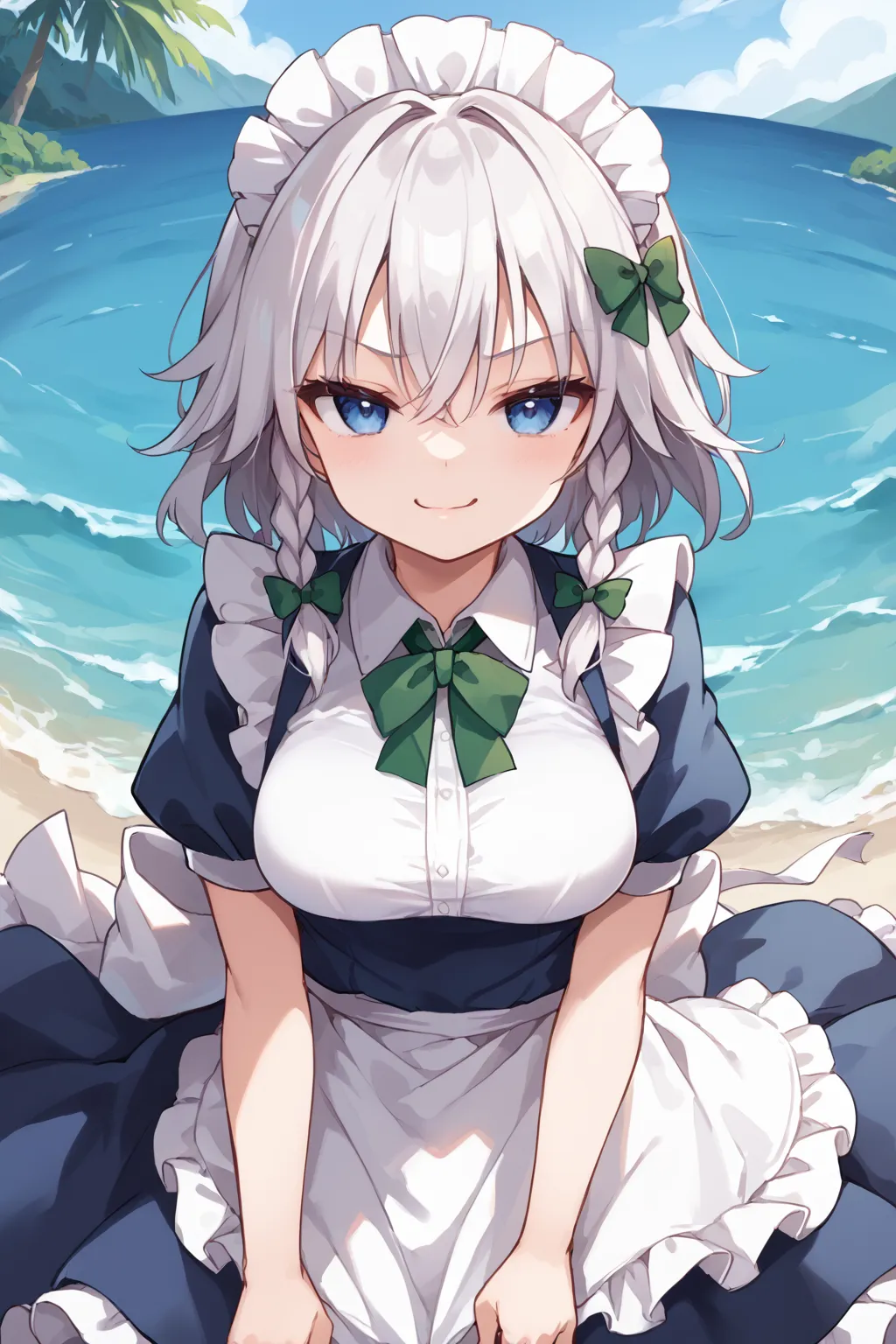 紅魔館のメイドさん十六夜咲夜ちゃんAIイラストエロ画像360枚まとめ！の13枚目の画像です。