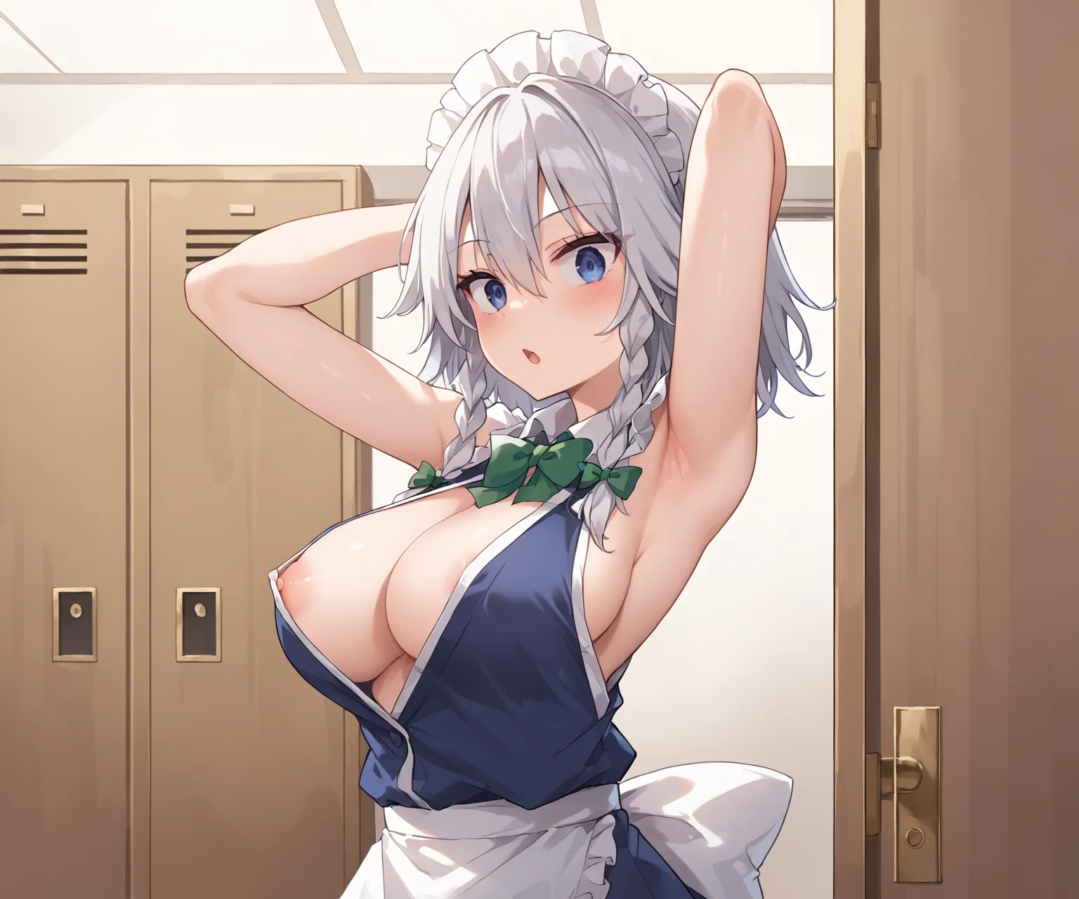 紅魔館のメイドさん十六夜咲夜ちゃんAIイラストエロ画像360枚まとめ！(4ページ目)の2枚目の画像です。