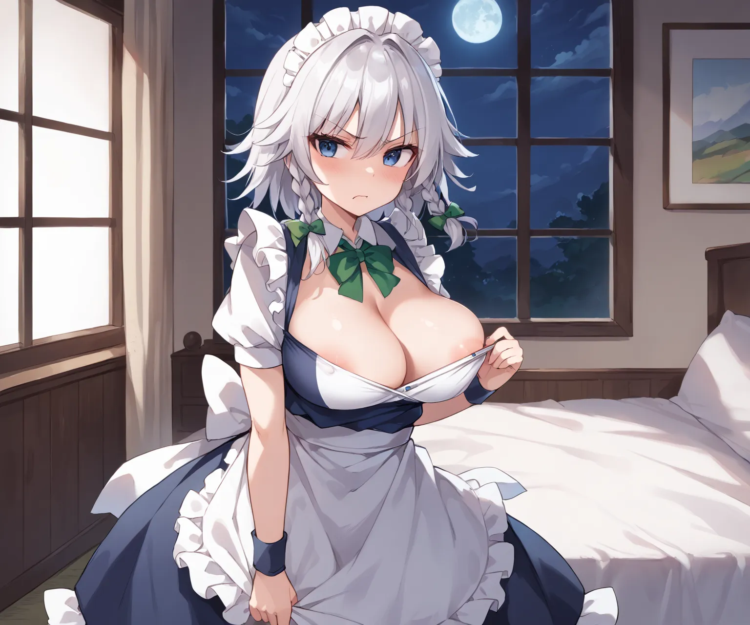 紅魔館のメイドさん十六夜咲夜ちゃんAIイラストエロ画像360枚まとめ！(4ページ目)の30枚目の画像です。
