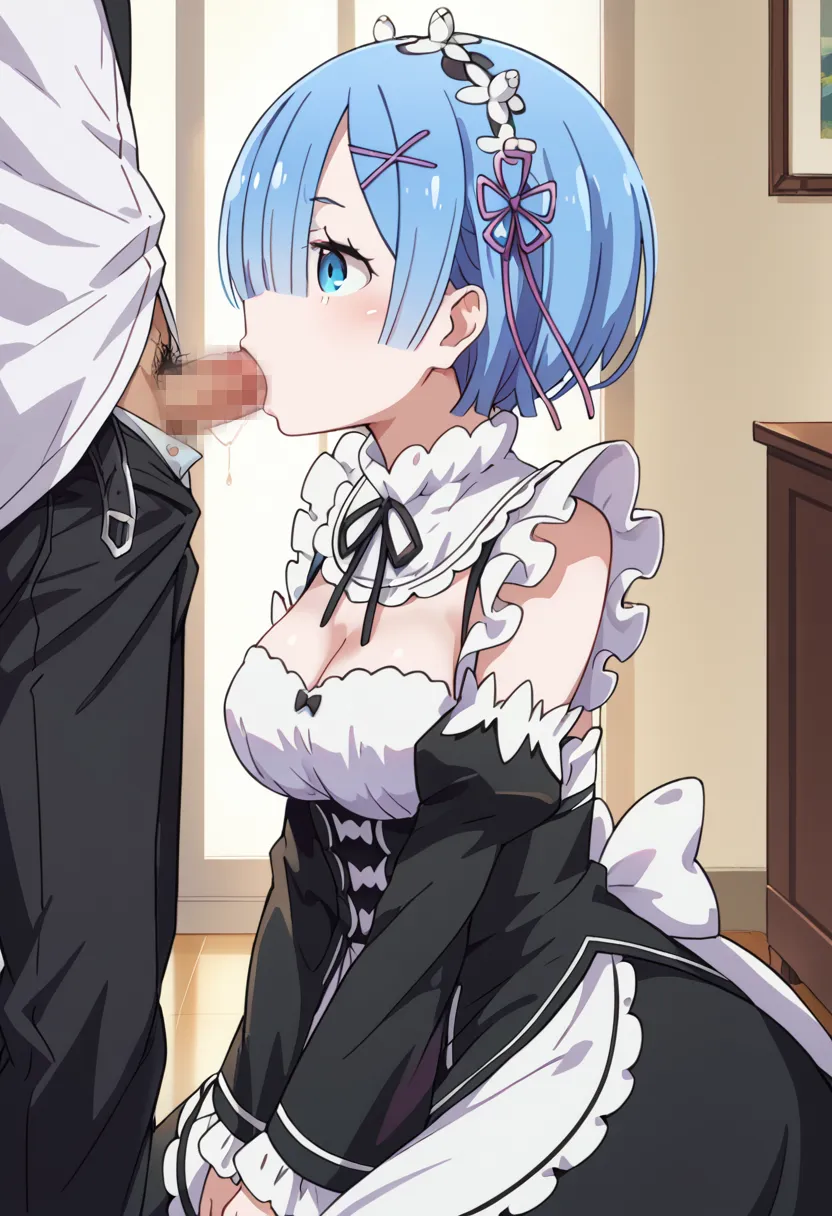 【レムエロ画像】リゼロに登場するレムちゃんのエッチなAIイラスト画像400枚まとめ！_次ページのエロ画像