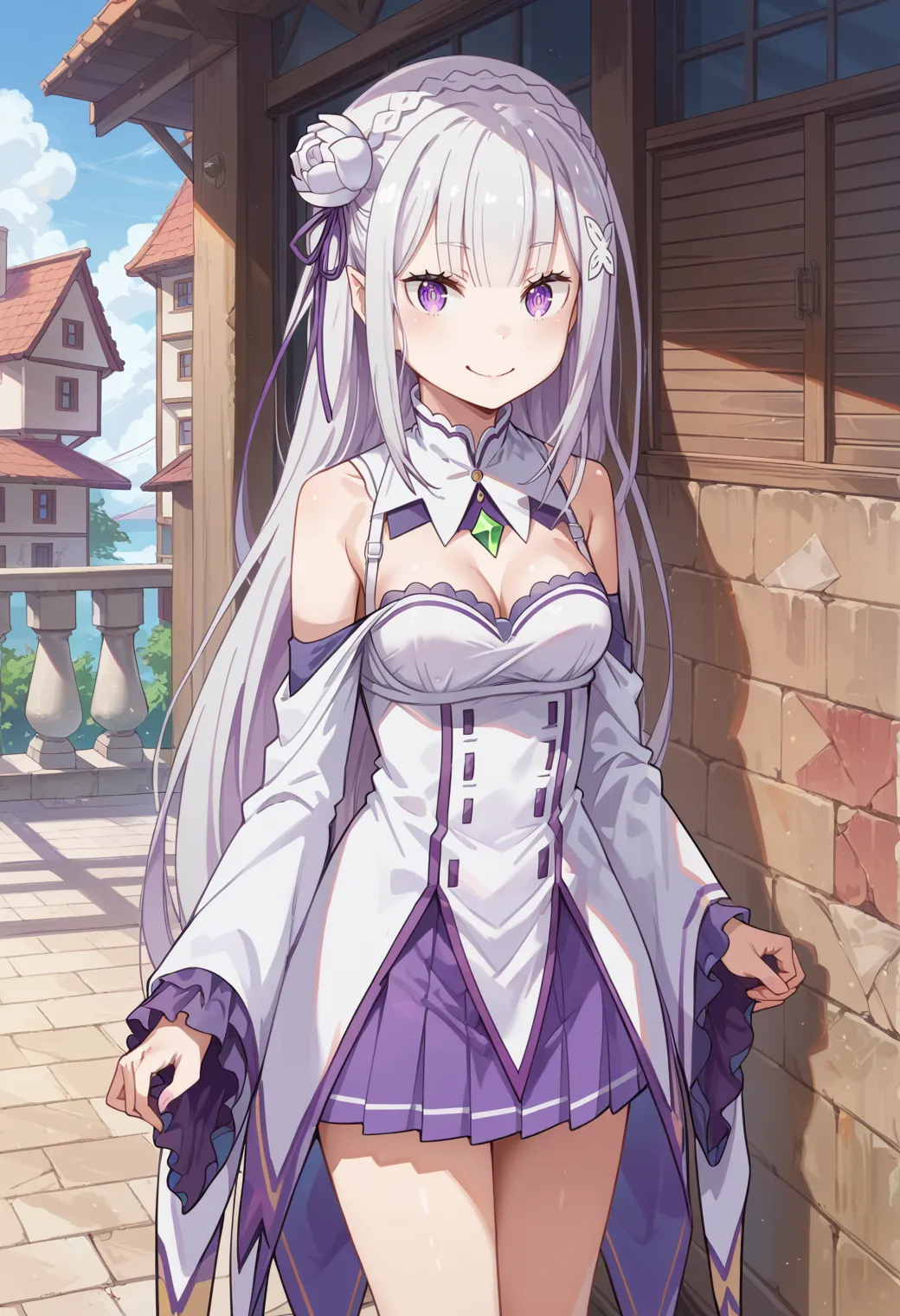 リゼロに登場するエミリアちゃんのエッチなAIイラスト画像320枚まとめ！(5ページ目)の4枚目の画像です。