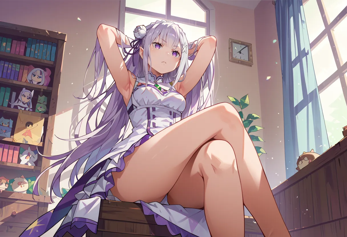 リゼロに登場するエミリアちゃんのエッチなAIイラスト画像320枚まとめ！の6枚目の画像です。