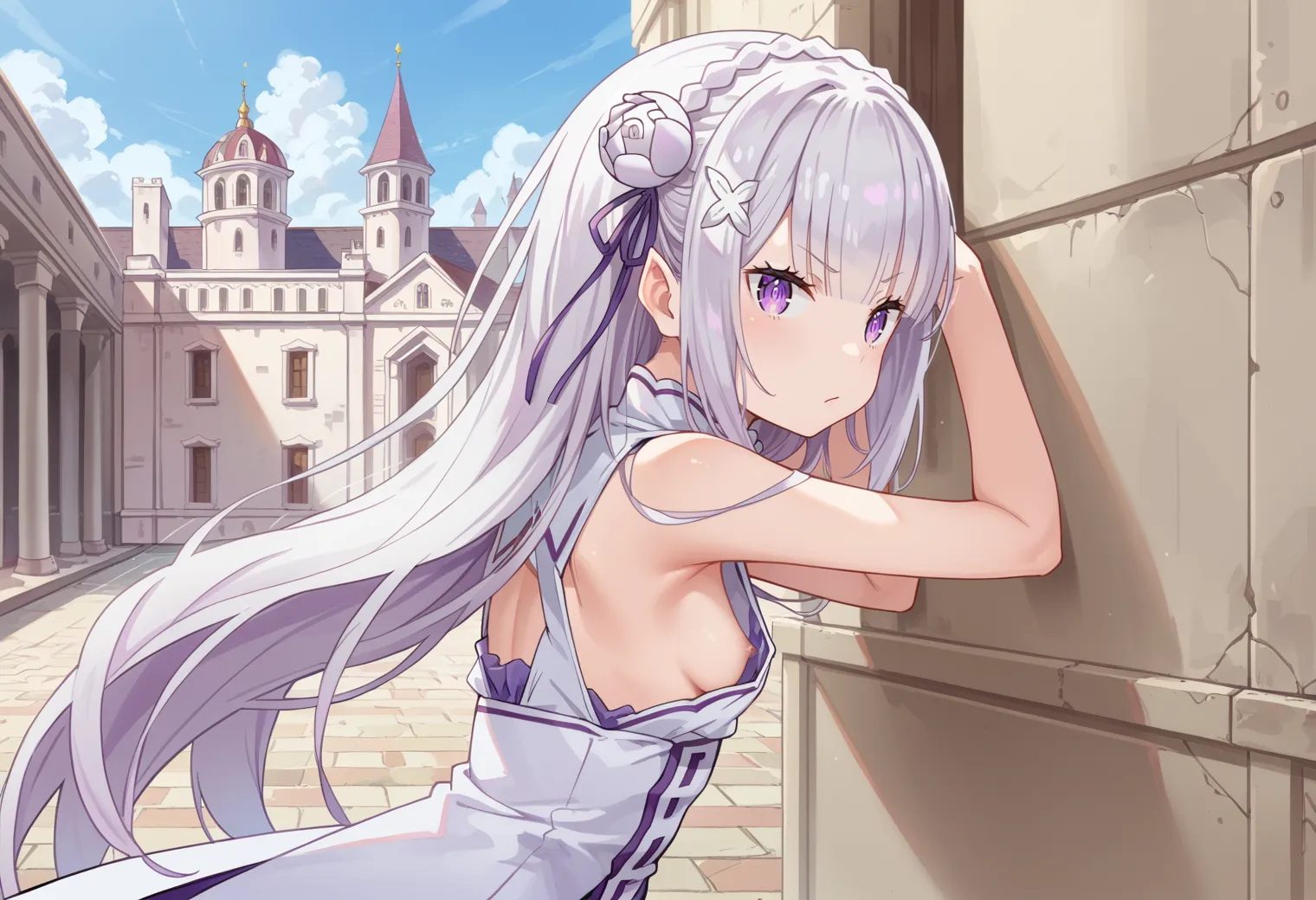 リゼロに登場するエミリアちゃんのエッチなAIイラスト画像320枚まとめ！(5ページ目)の15枚目の画像です。