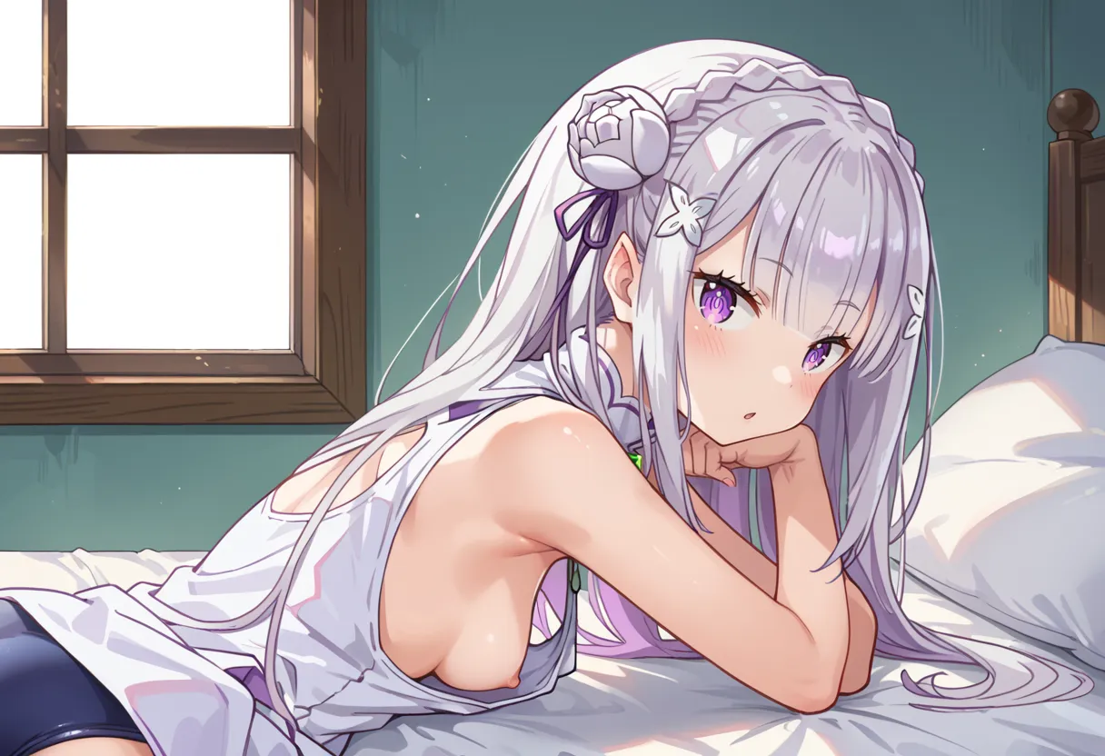 リゼロに登場するエミリアちゃんのエッチなAIイラスト画像320枚まとめ！(5ページ目)の25枚目の画像です。
