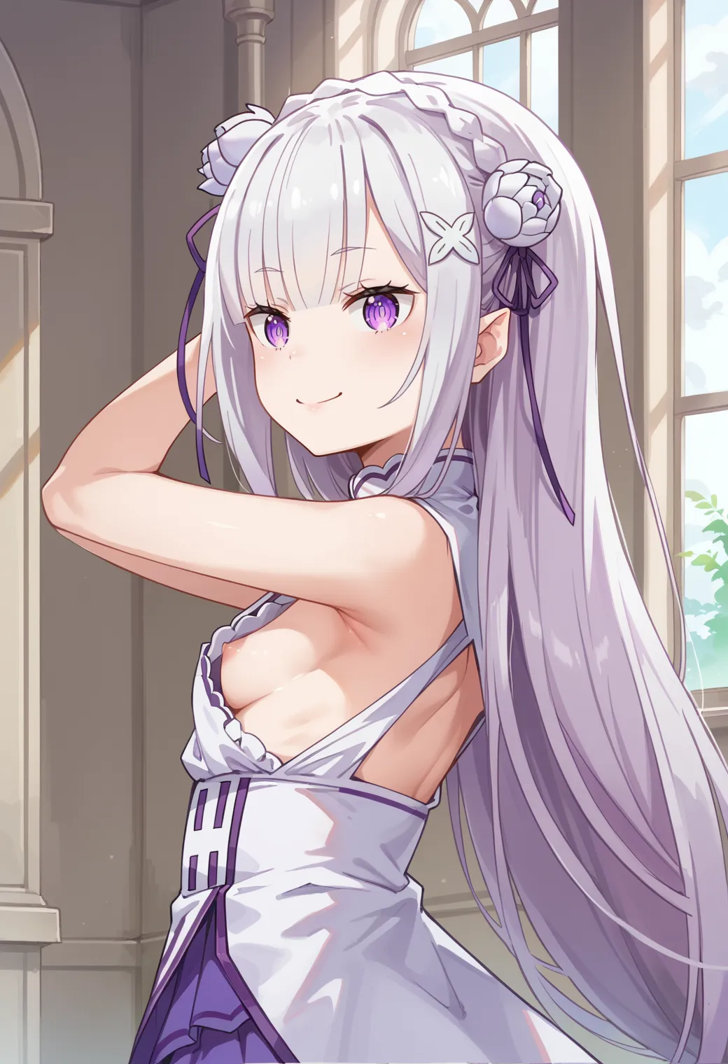 リゼロに登場するエミリアちゃんのエッチなAIイラスト画像320枚まとめ！(5ページ目)の36枚目の画像です。