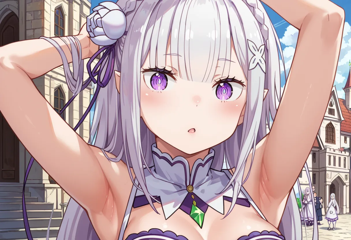 リゼロに登場するエミリアちゃんのエッチなAIイラスト画像320枚まとめ！(6ページ目)の23枚目の画像です。
