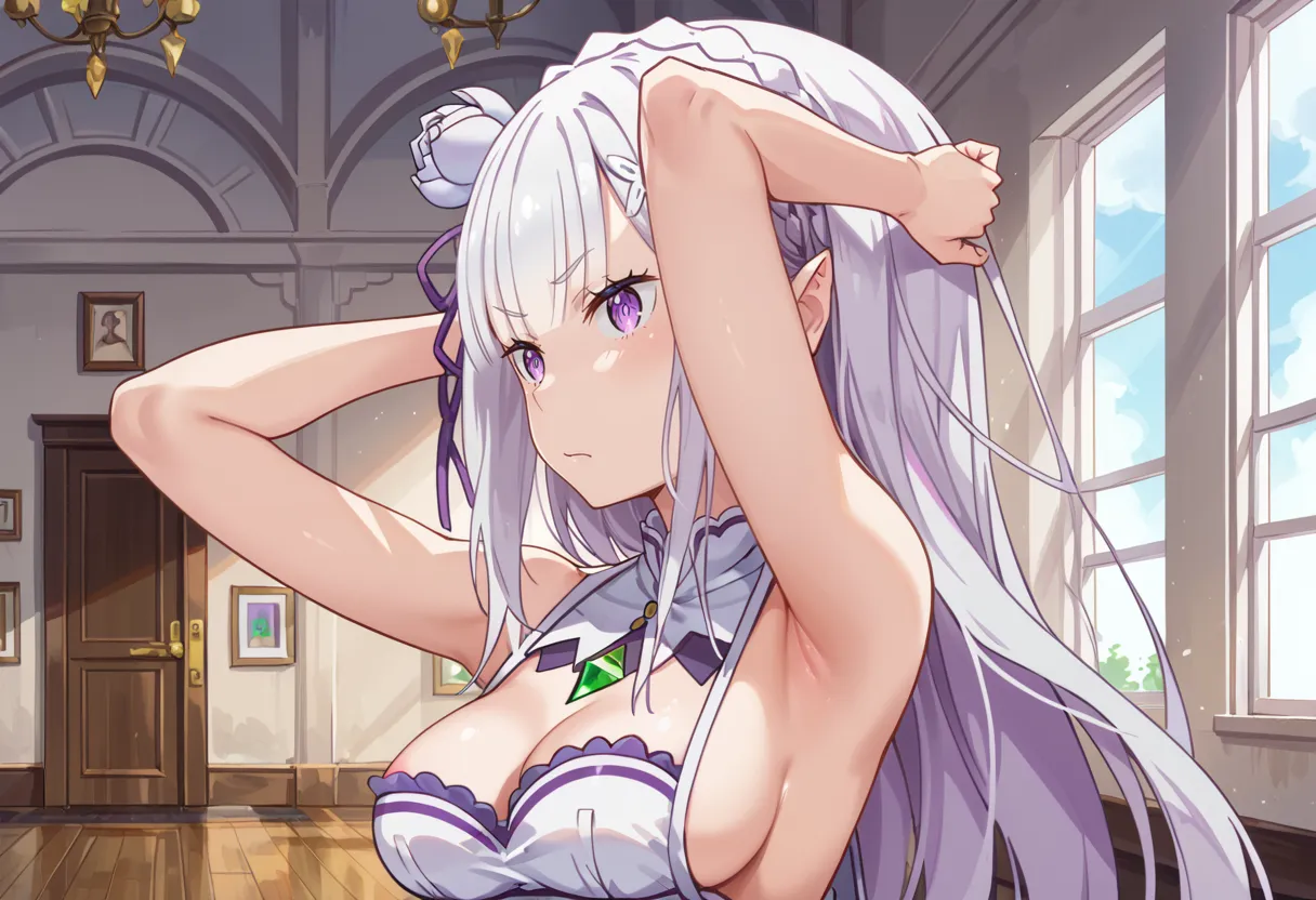 リゼロに登場するエミリアちゃんのエッチなAIイラスト画像320枚まとめ！(7ページ目)の3枚目の画像です。