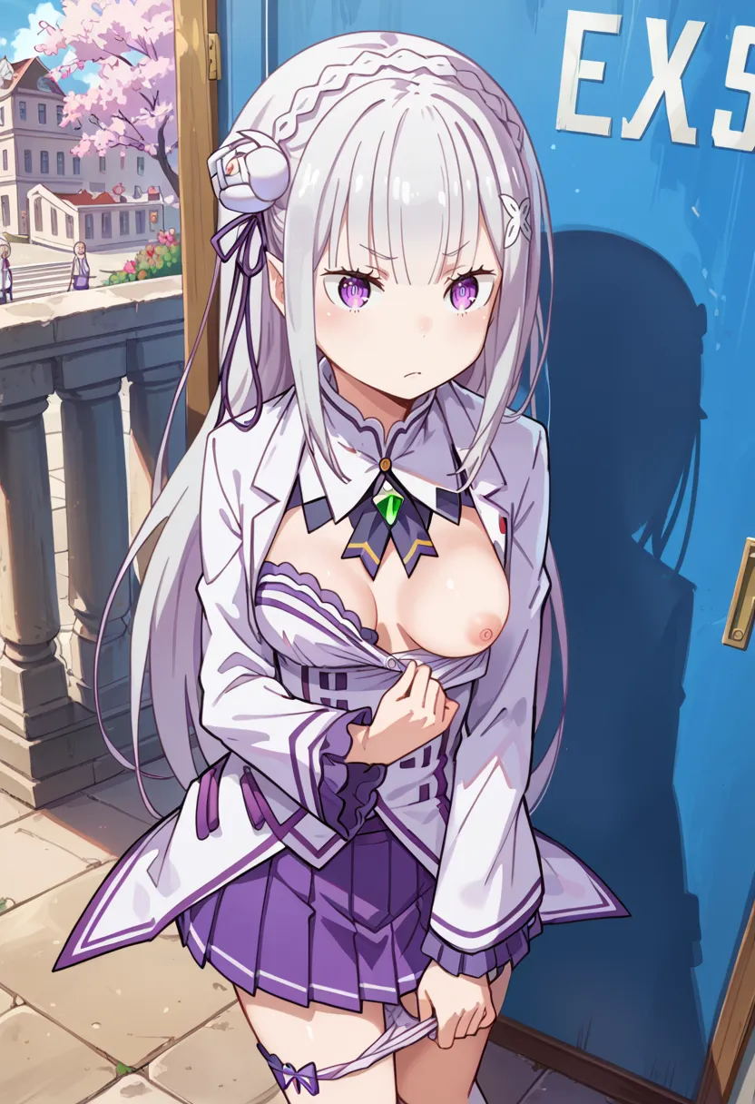 リゼロに登場するエミリアちゃんのエッチなAIイラスト画像320枚まとめ！(7ページ目)の17枚目の画像です。