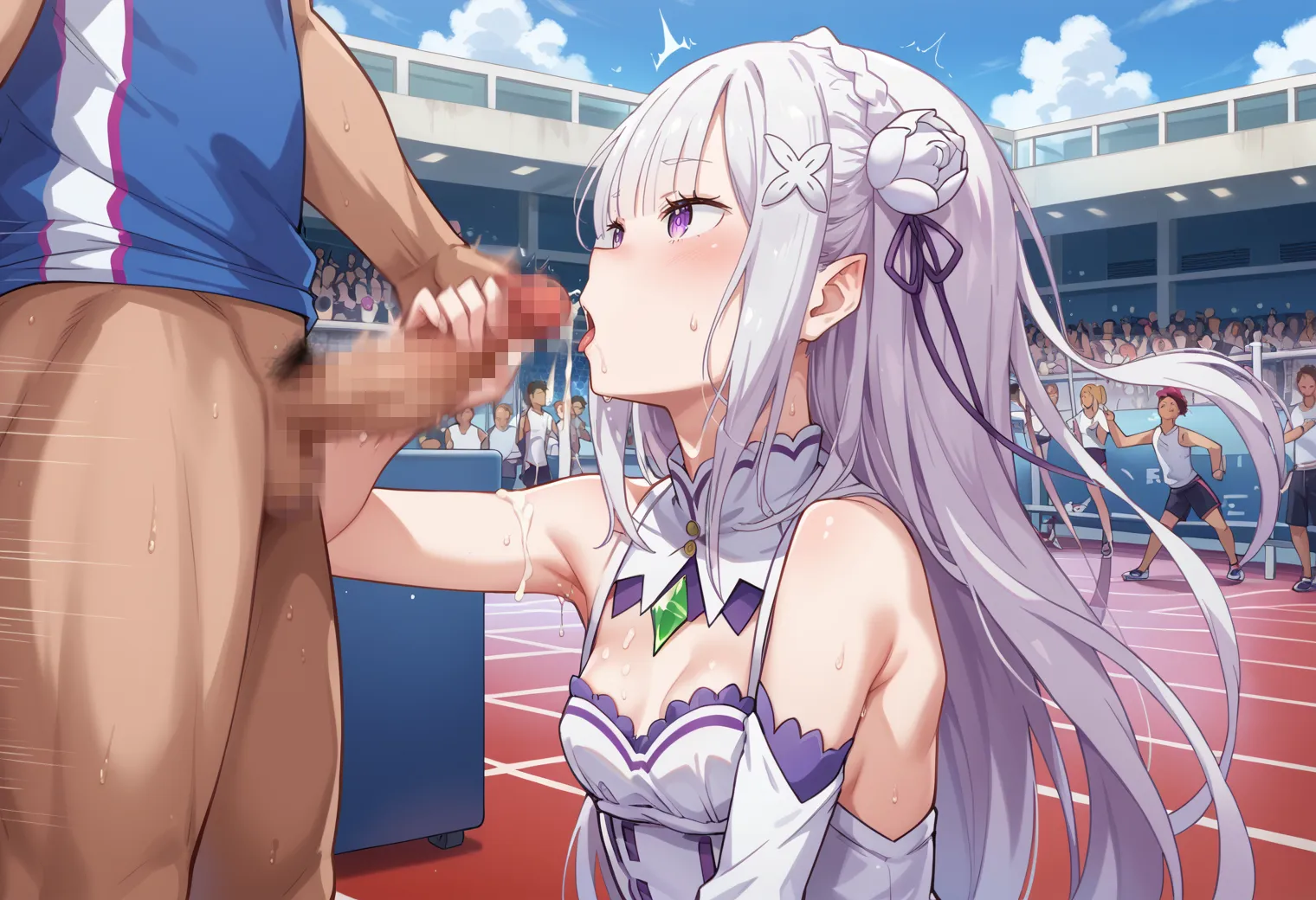 リゼロに登場するエミリアちゃんのエッチなAIイラスト画像320枚まとめ！(7ページ目)の30枚目の画像です。