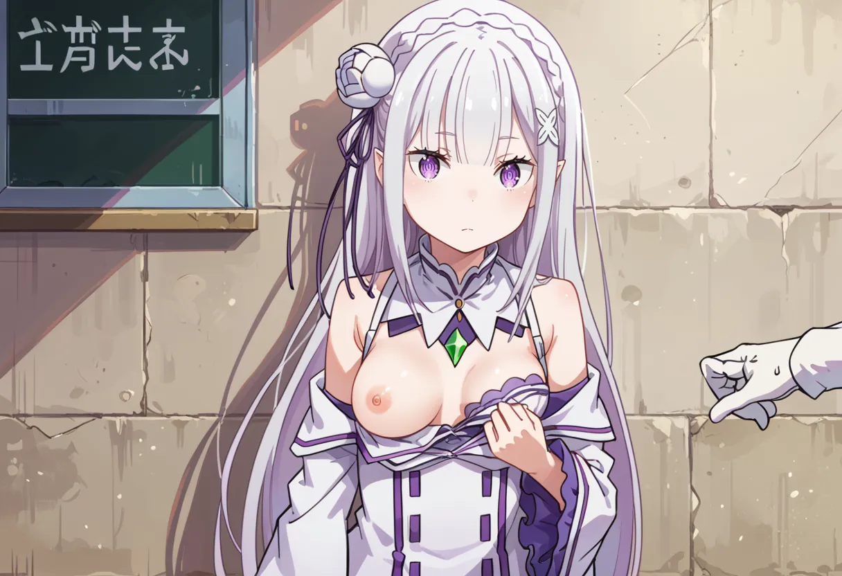 リゼロに登場するエミリアちゃんのエッチなAIイラスト画像320枚まとめ！(7ページ目)の33枚目の画像です。