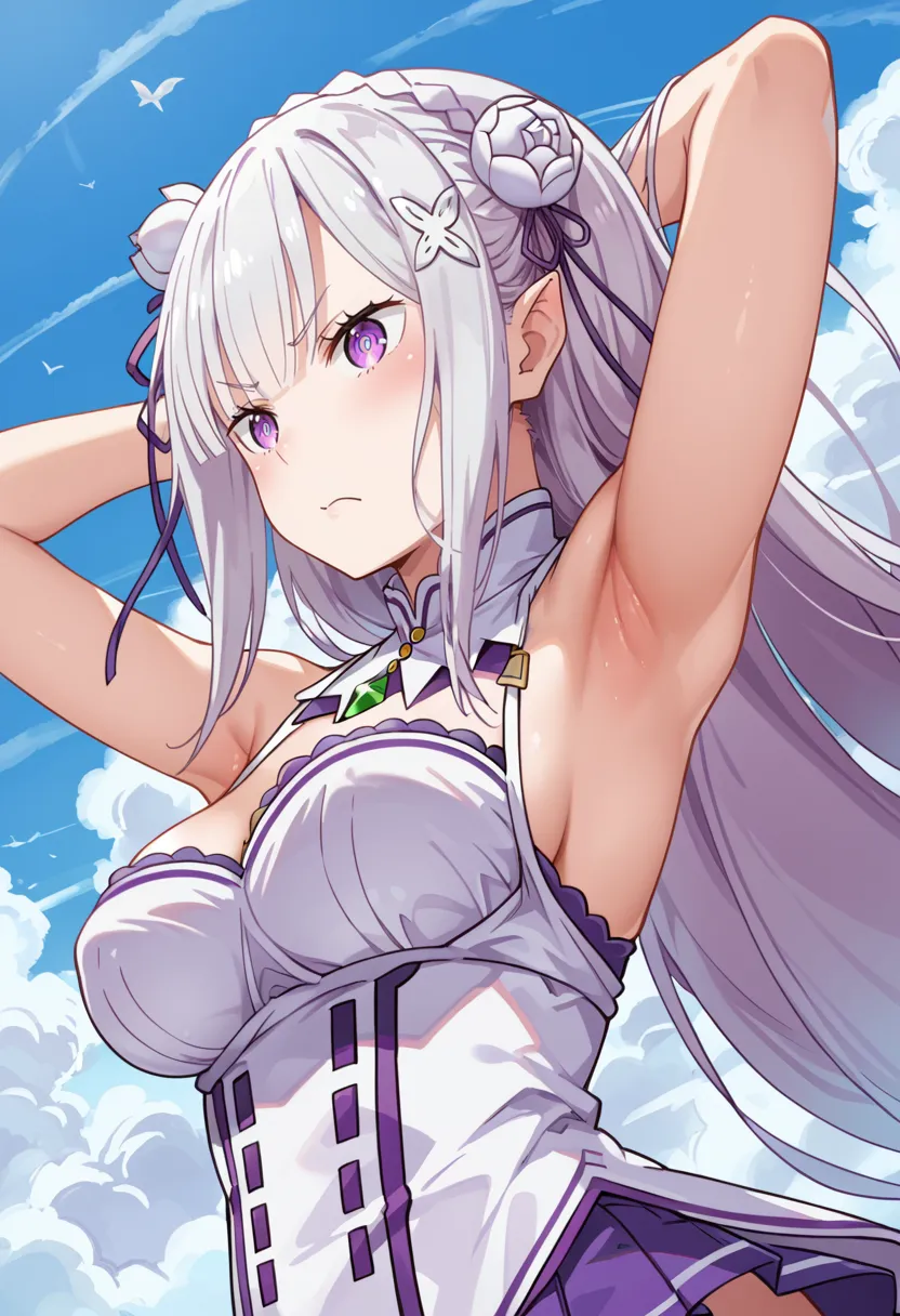 リゼロに登場するエミリアちゃんのエッチなAIイラスト画像320枚まとめ！(8ページ目)の12枚目の画像です。
