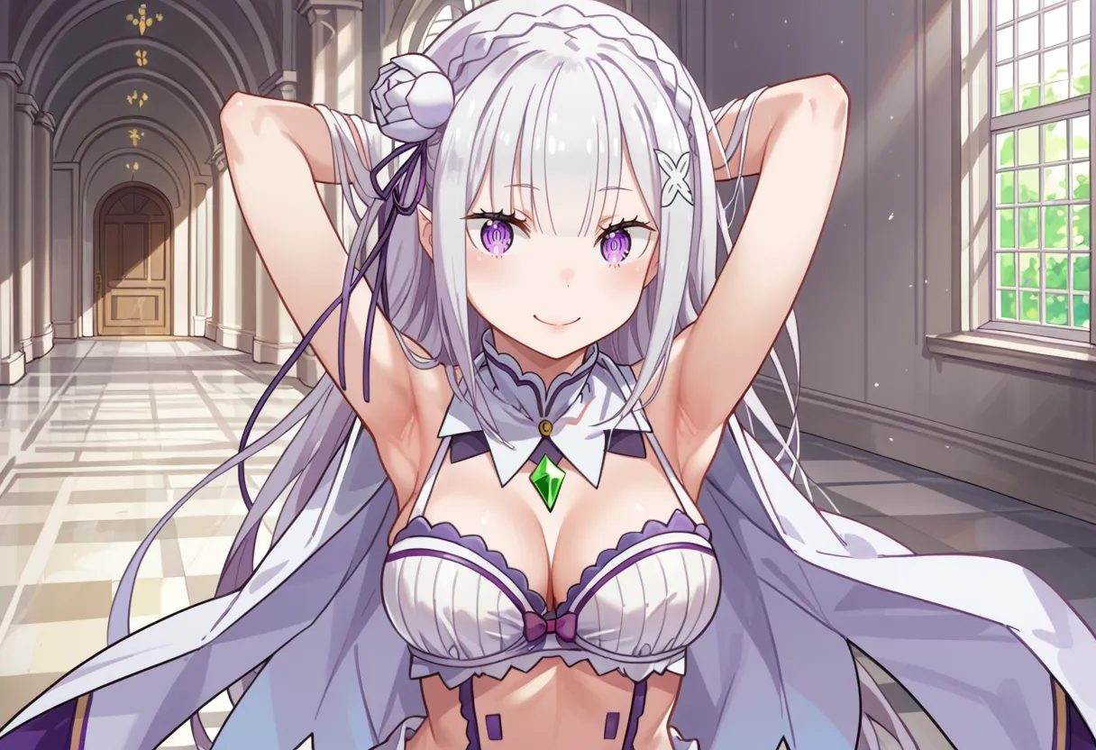 リゼロに登場するエミリアちゃんのエッチなAIイラスト画像320枚まとめ！(8ページ目)の25枚目の画像です。