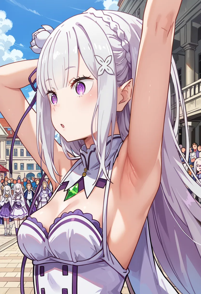 リゼロに登場するエミリアちゃんのエッチなAIイラスト画像320枚まとめ！の14枚目の画像です。