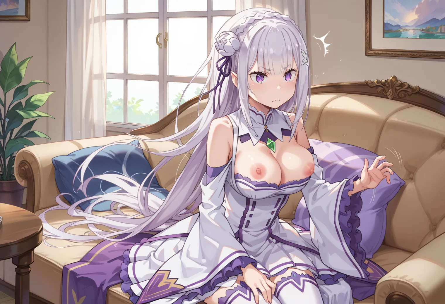 リゼロに登場するエミリアちゃんのエッチなAIイラスト画像320枚まとめ！の20枚目の画像です。