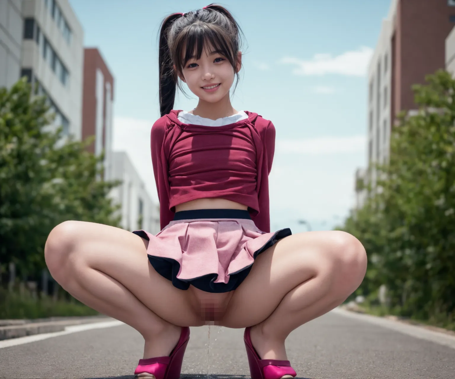 童顔貧乳美少女たちが好き勝手に放尿しちゃうAIエロ画像332枚まとめ！(4ページ目) 35 image