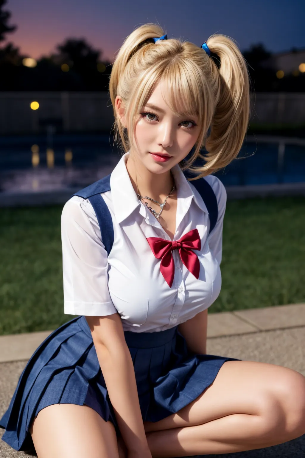 鮮烈なJKデビュー？！メイクや日焼けでえっろい女に大変身した美少女たちのAIグラビアエロ画像400枚まとめ！(2ページ目)の18枚目の画像です。