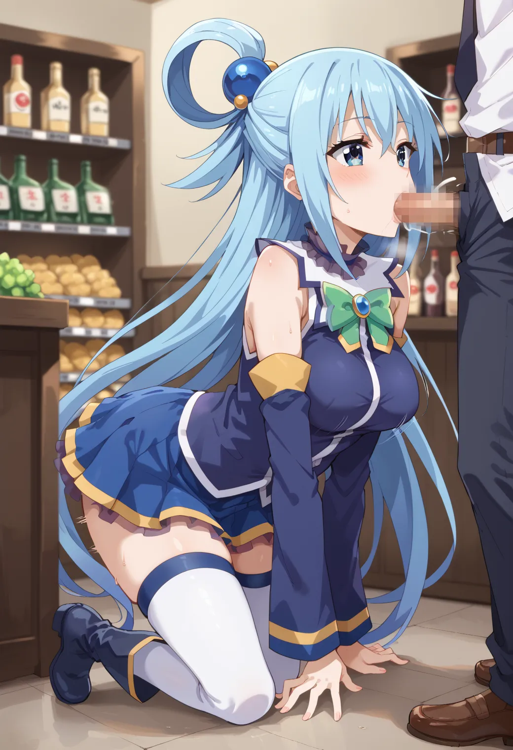 このすばに登場する駄女神なアクアちゃんのエッチなAIイラストエロ画像432枚まとめ！(5ページ目)の32枚目の画像です。