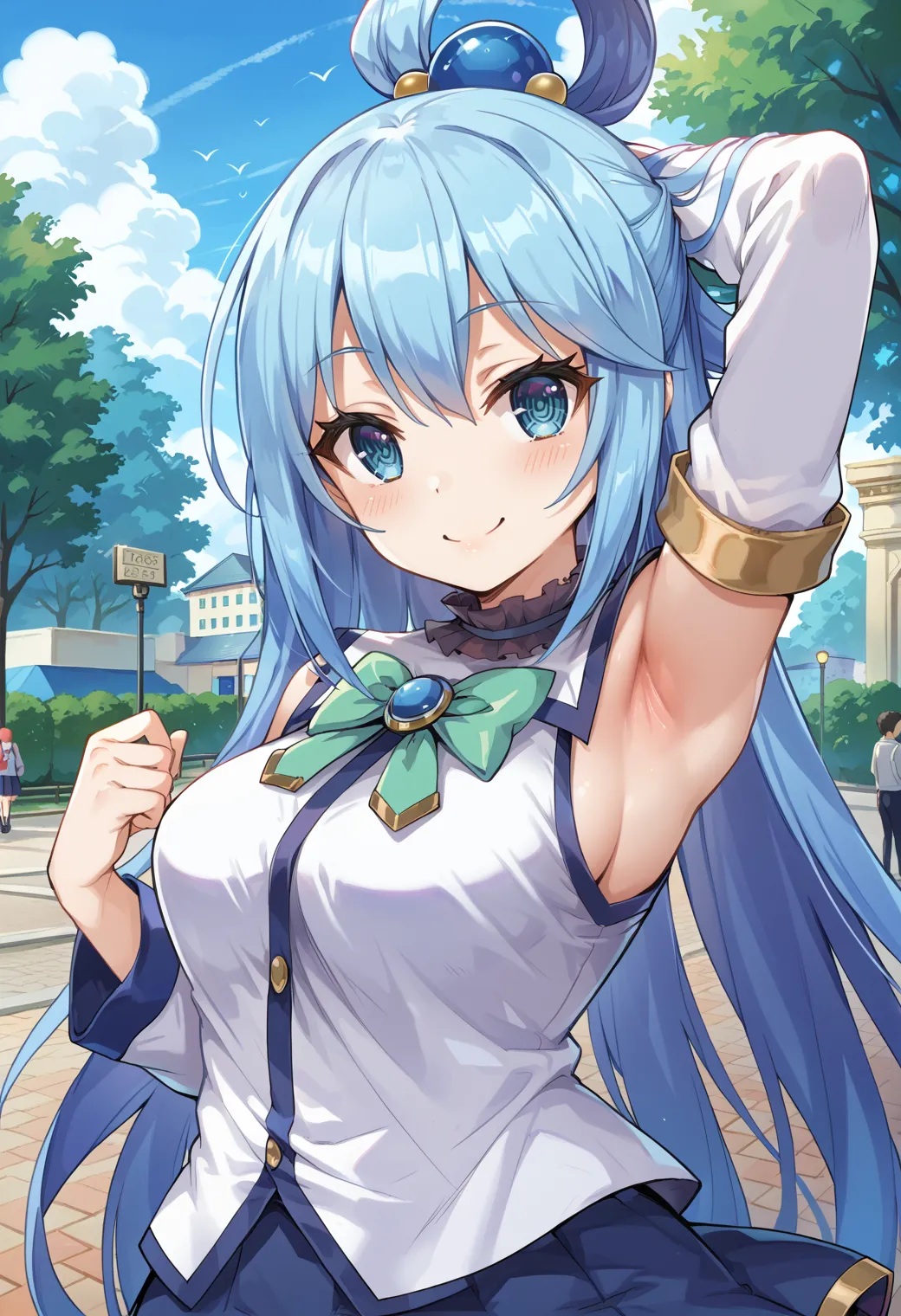 このすばに登場する駄女神なアクアちゃんのエッチなAIイラストエロ画像432枚まとめ！(3ページ目)の7枚目の画像です。