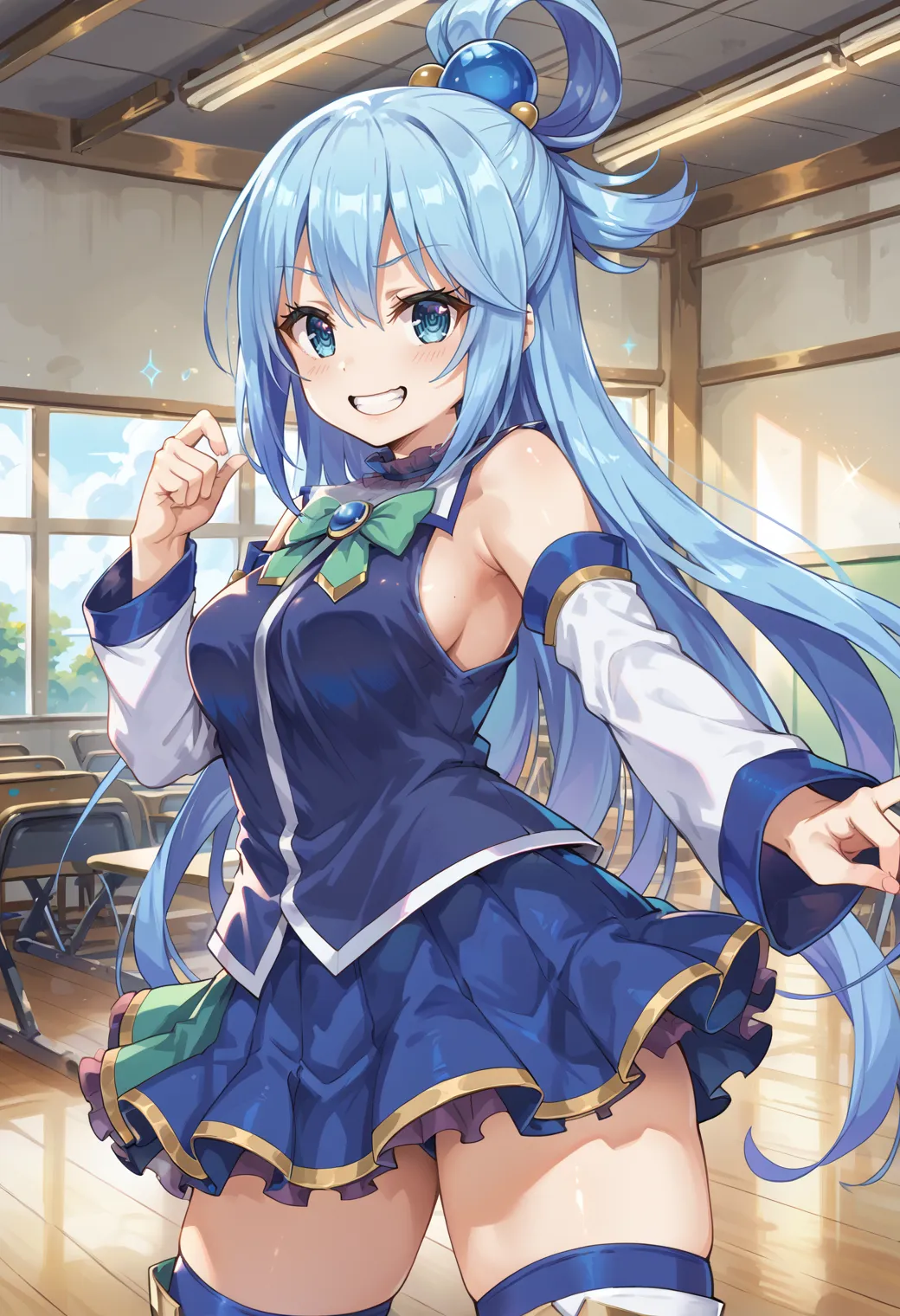 このすばに登場する駄女神なアクアちゃんのエッチなAIイラストエロ画像432枚まとめ！(3ページ目)の31枚目の画像です。