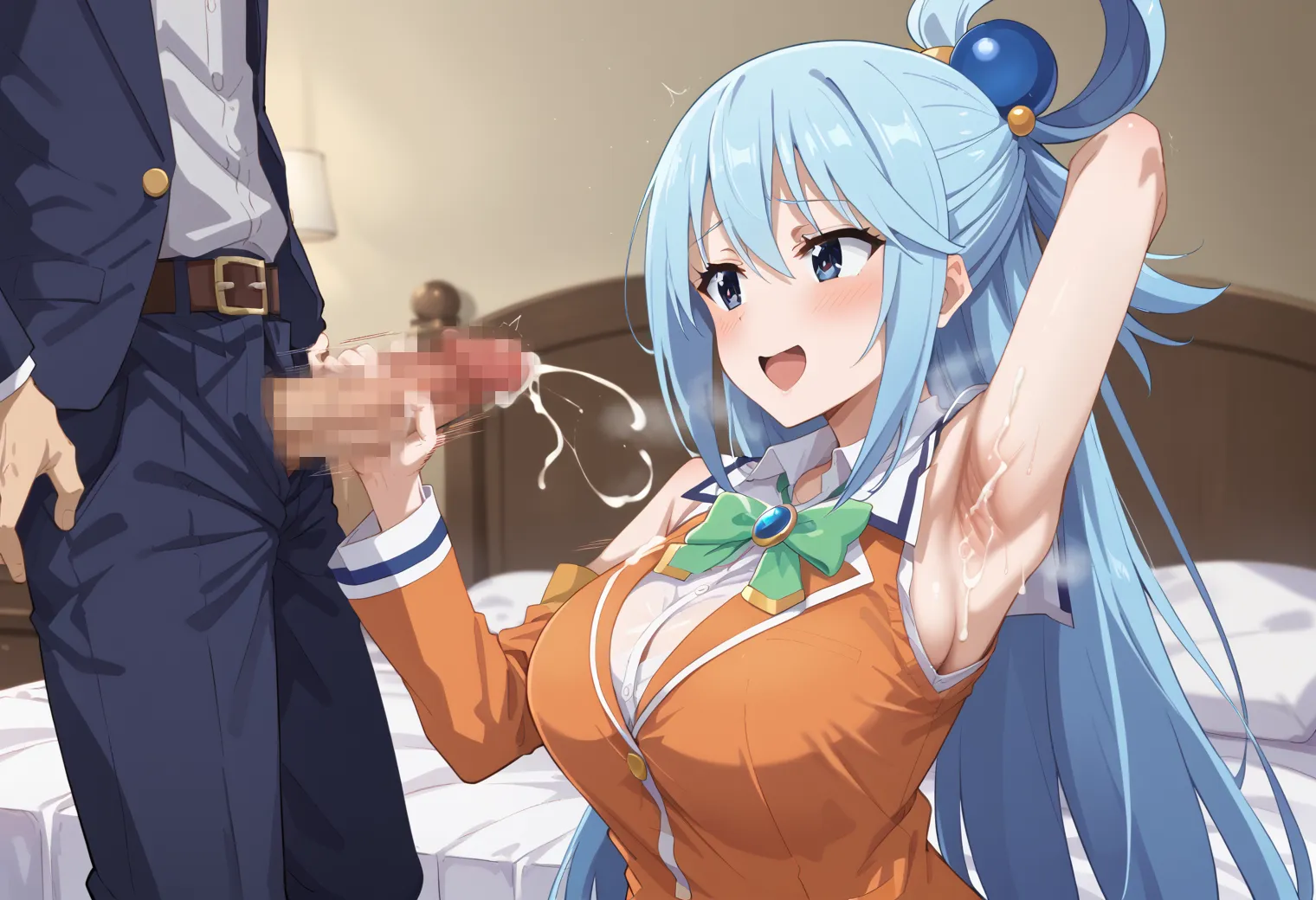 このすばに登場する駄女神なアクアちゃんのエッチなAIイラストエロ画像432枚まとめ！(4ページ目)の9枚目の画像です。