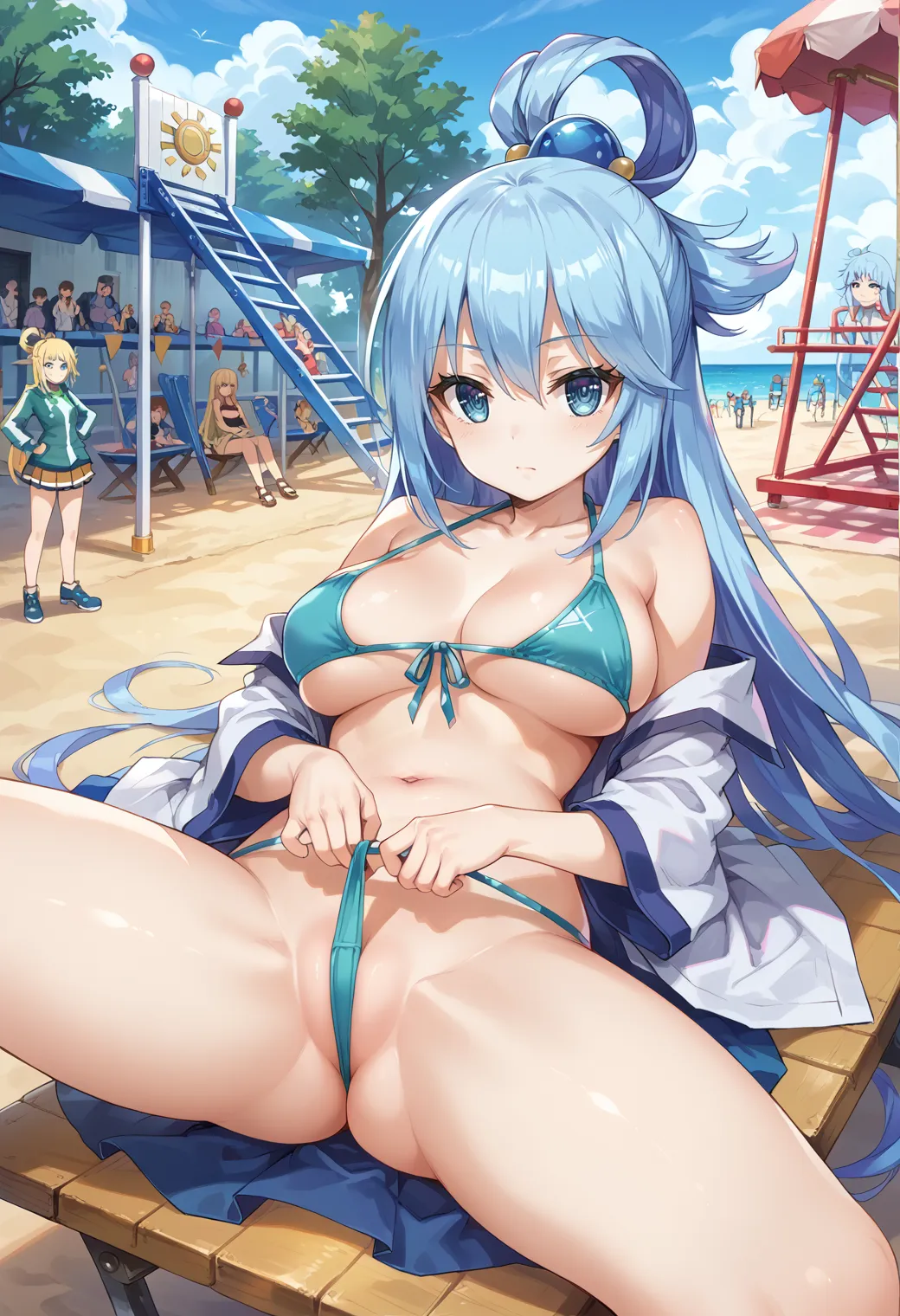 このすばに登場する駄女神なアクアちゃんのエッチなAIイラストエロ画像432枚まとめ！(4ページ目)の34枚目の画像です。