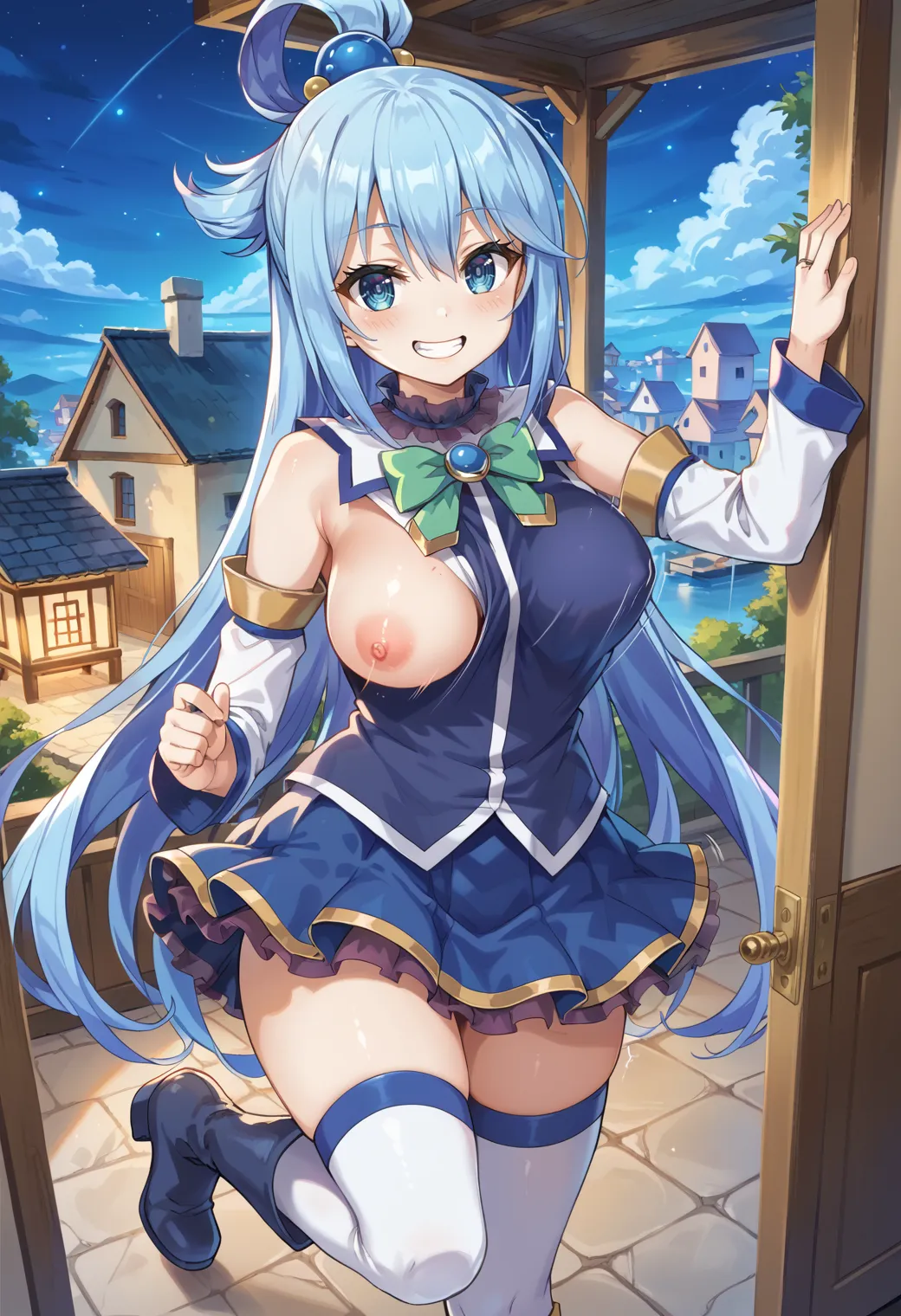 このすばに登場する駄女神なアクアちゃんのエッチなAIイラストエロ画像432枚まとめ！(4ページ目)の35枚目の画像です。