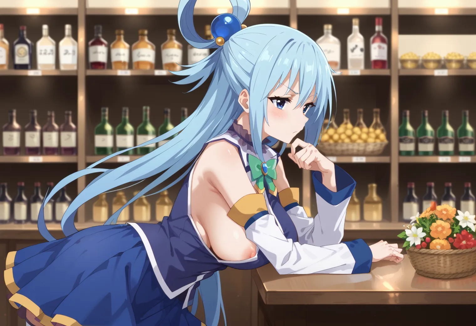 このすばに登場する駄女神なアクアちゃんのエッチなAIイラストエロ画像432枚まとめ！の15枚目の画像です。