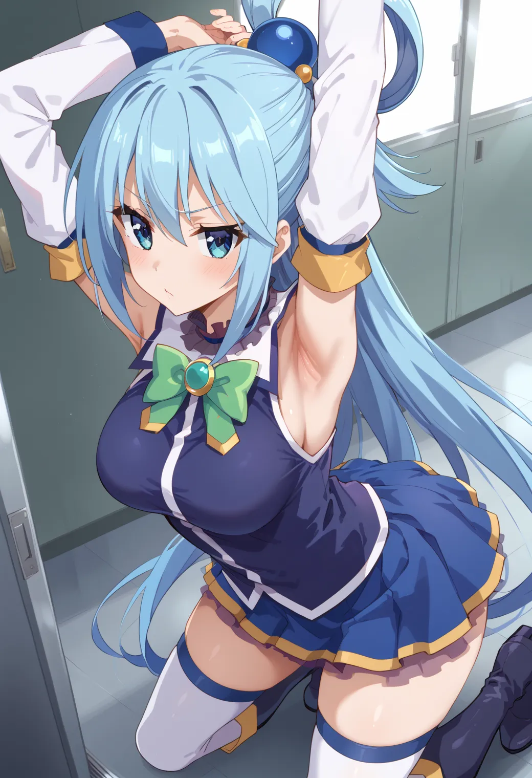 このすばに登場する駄女神なアクアちゃんのエッチなAIイラストエロ画像432枚まとめ！(4ページ目)の36枚目の画像です。