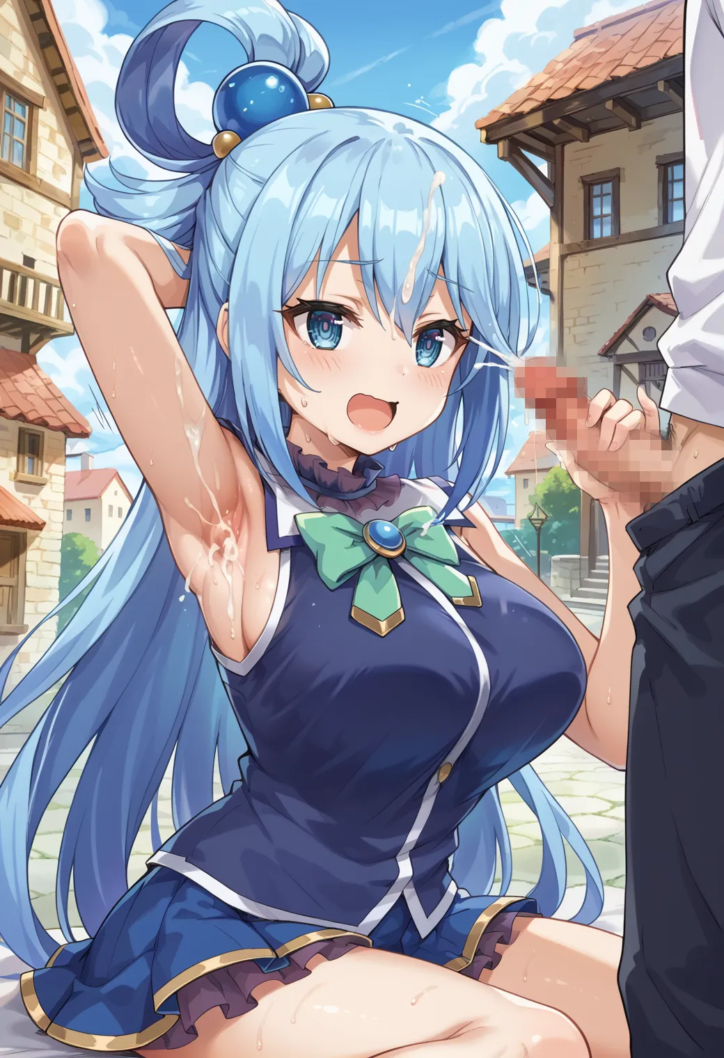 このすばに登場する駄女神なアクアちゃんのエッチなAIイラストエロ画像432枚まとめ！の21枚目の画像です。