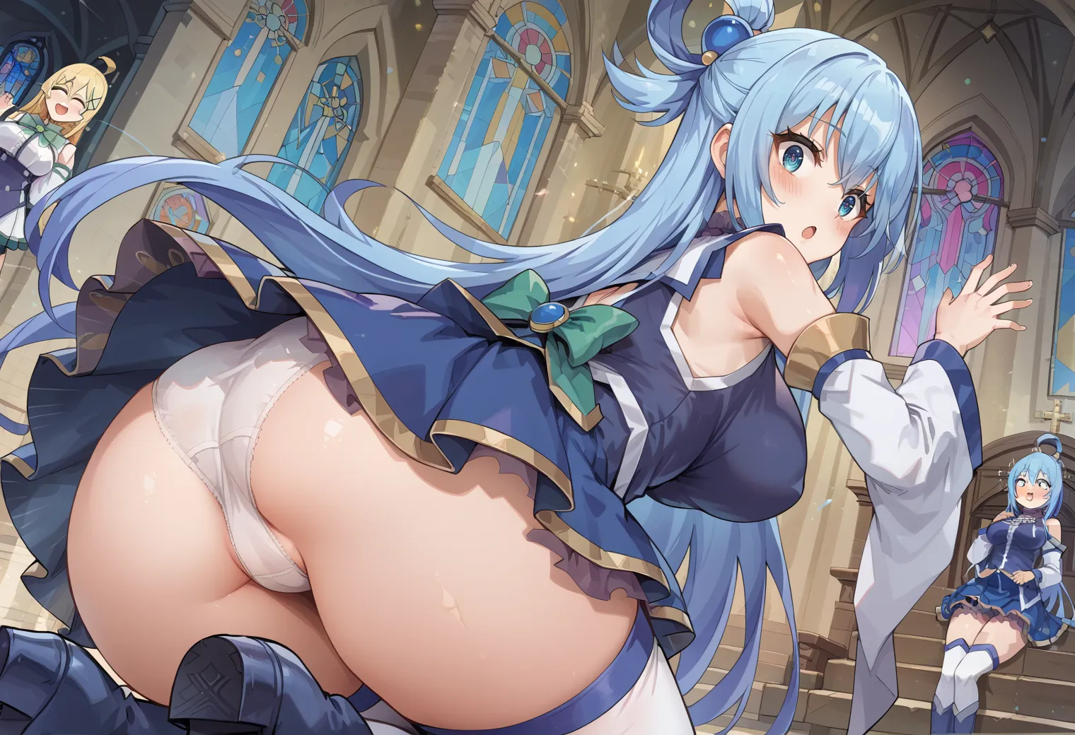 このすばに登場する駄女神なアクアちゃんのエッチなAIイラストエロ画像432枚まとめ！の2枚目の画像です。