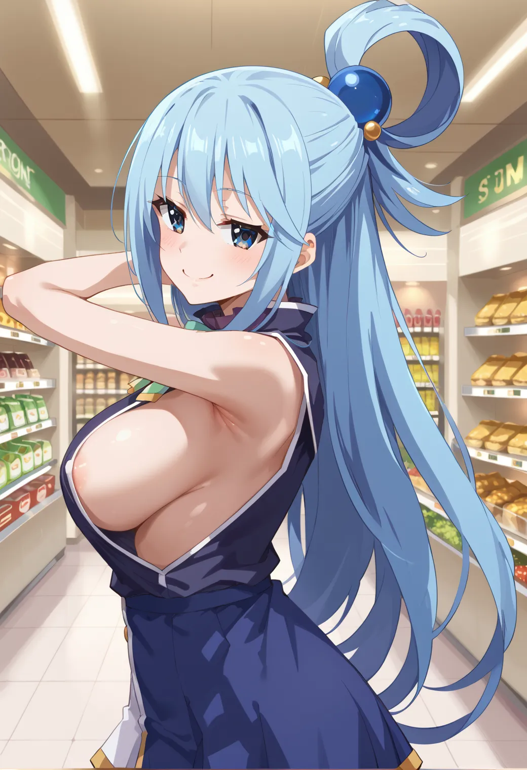 このすばに登場する駄女神なアクアちゃんのエッチなAIイラストエロ画像432枚まとめ！(5ページ目)の5枚目の画像です。