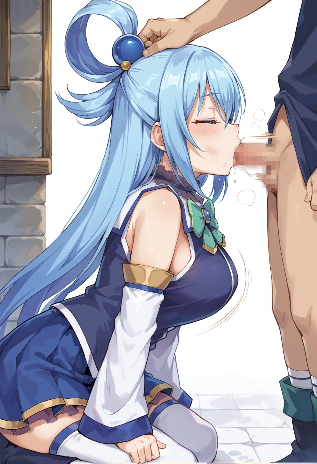 このすばに登場する駄女神なアクアちゃんのエッチなAIイラストエロ画像432枚まとめ！の4枚目の画像です。
