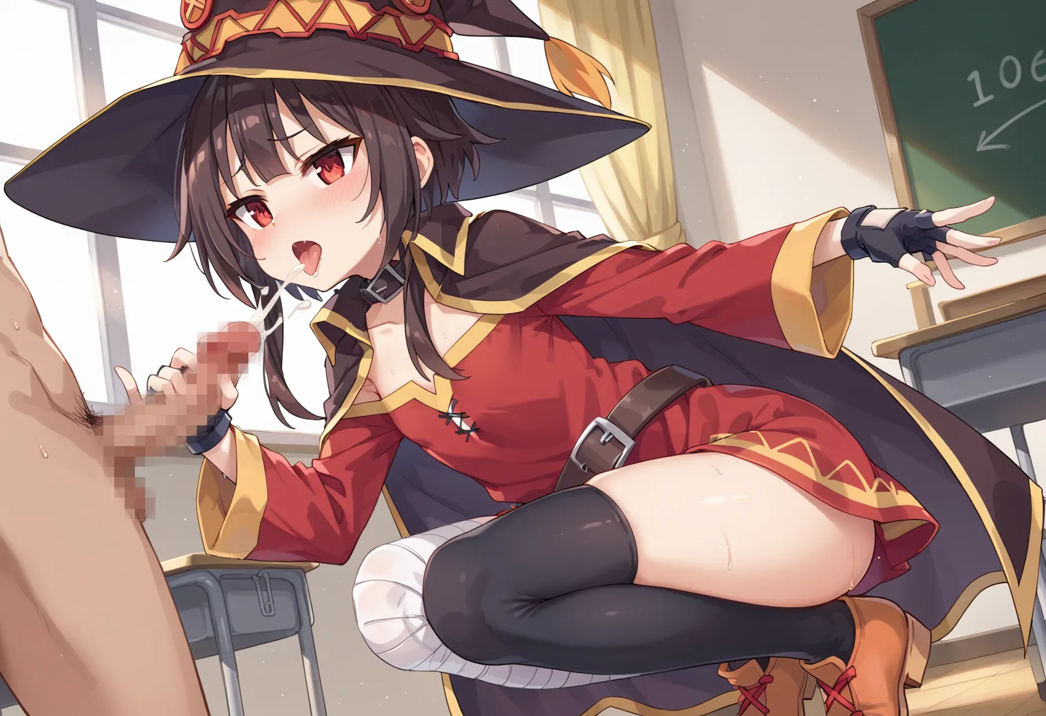 このすばに登場する爆裂ロリ魔法少女なめぐみんちゃんのエッチなAIイラストエロ画像354枚まとめ！(5ページ目)の14枚目の画像です。